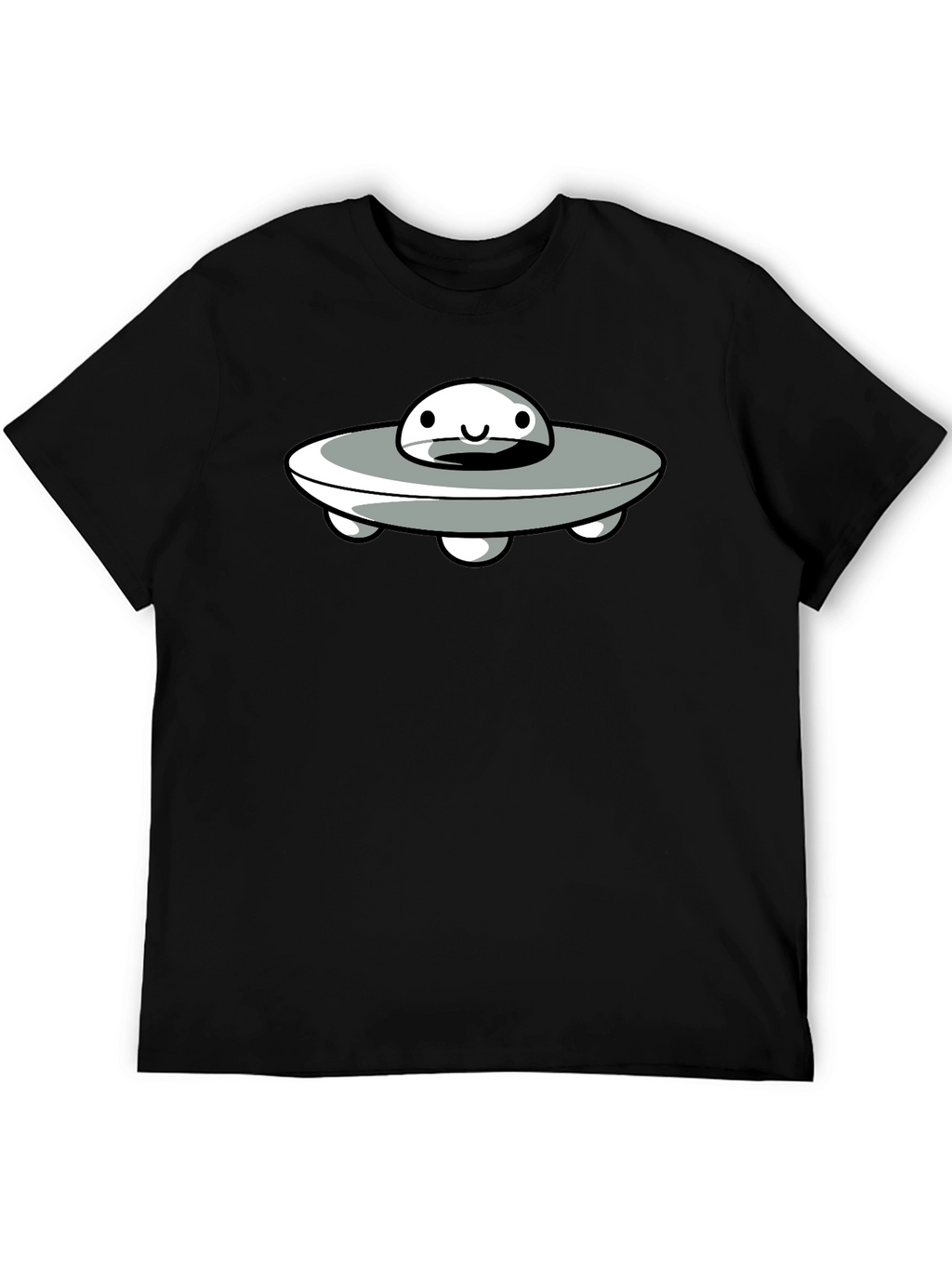 UFO Graphic Tee - Black Cotton Blend