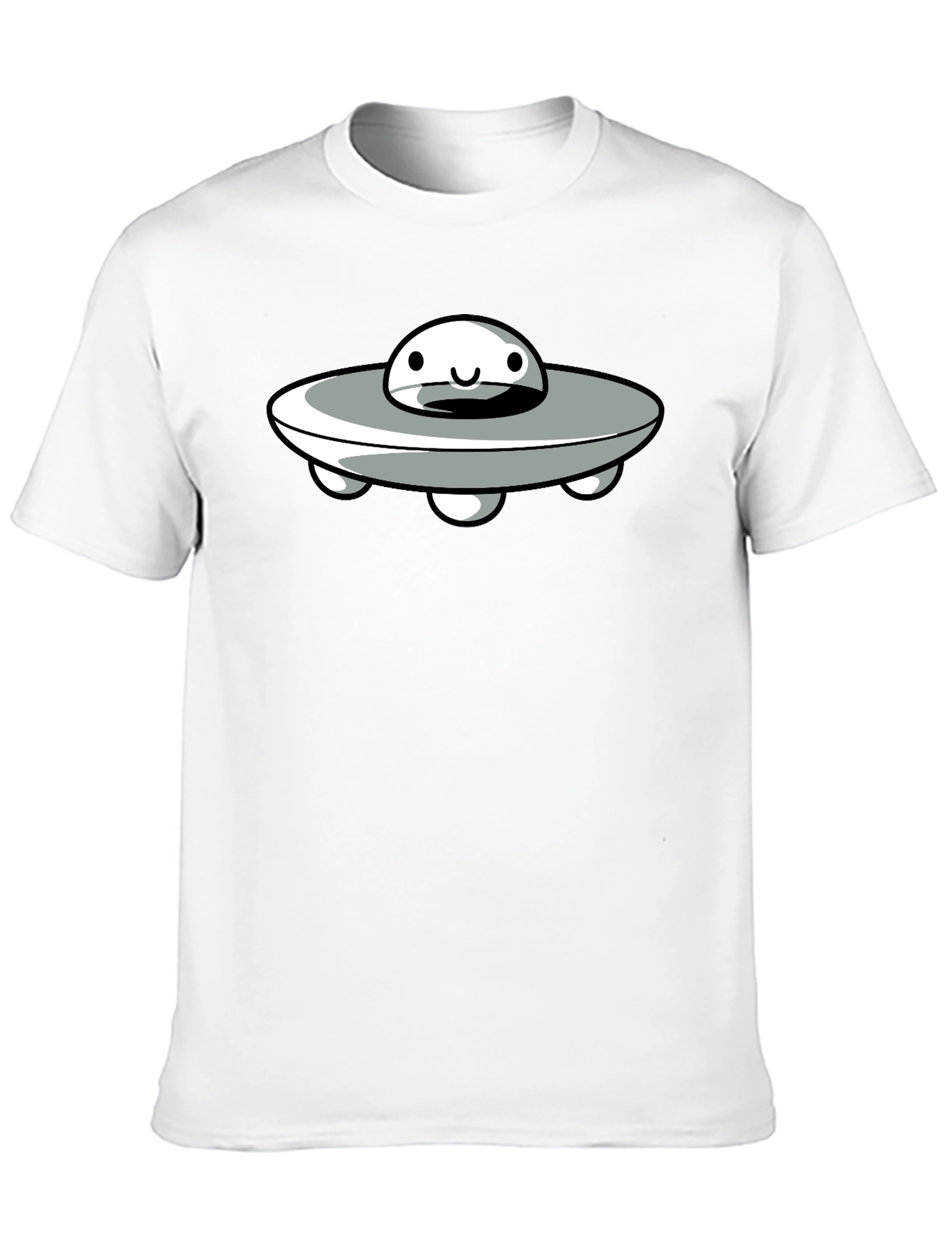 UFO Graphic Tee - Black Cotton Blend