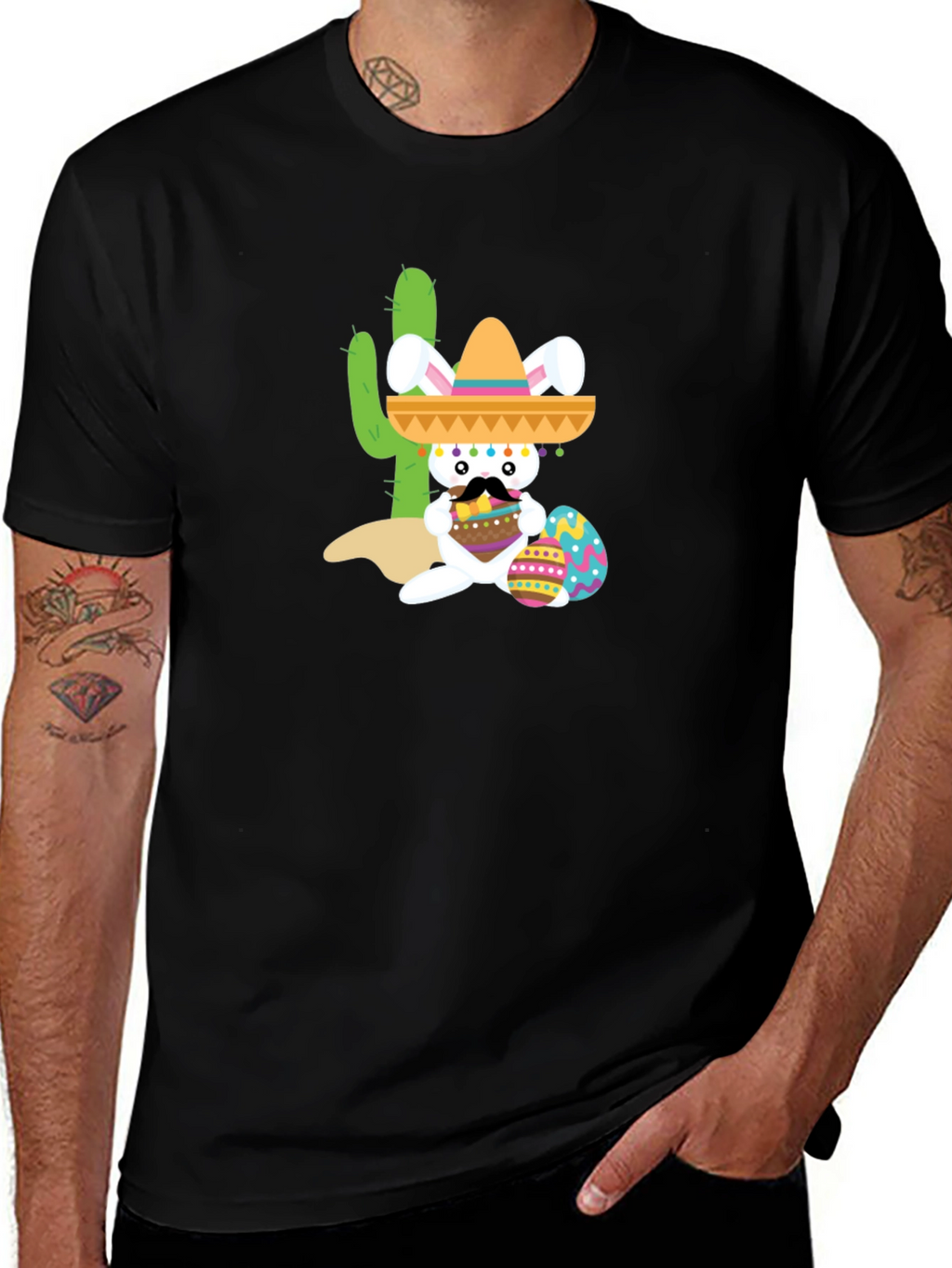 Fiesta Bunny Tee: Mexican Easter Celebration Shirt