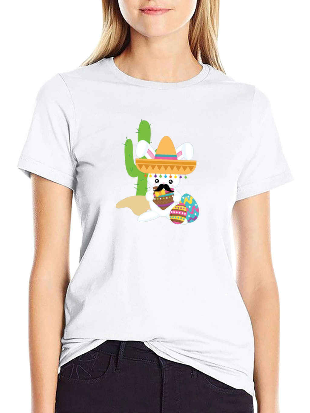 Fiesta Bunny Tee: Mexican Easter Celebration Shirt