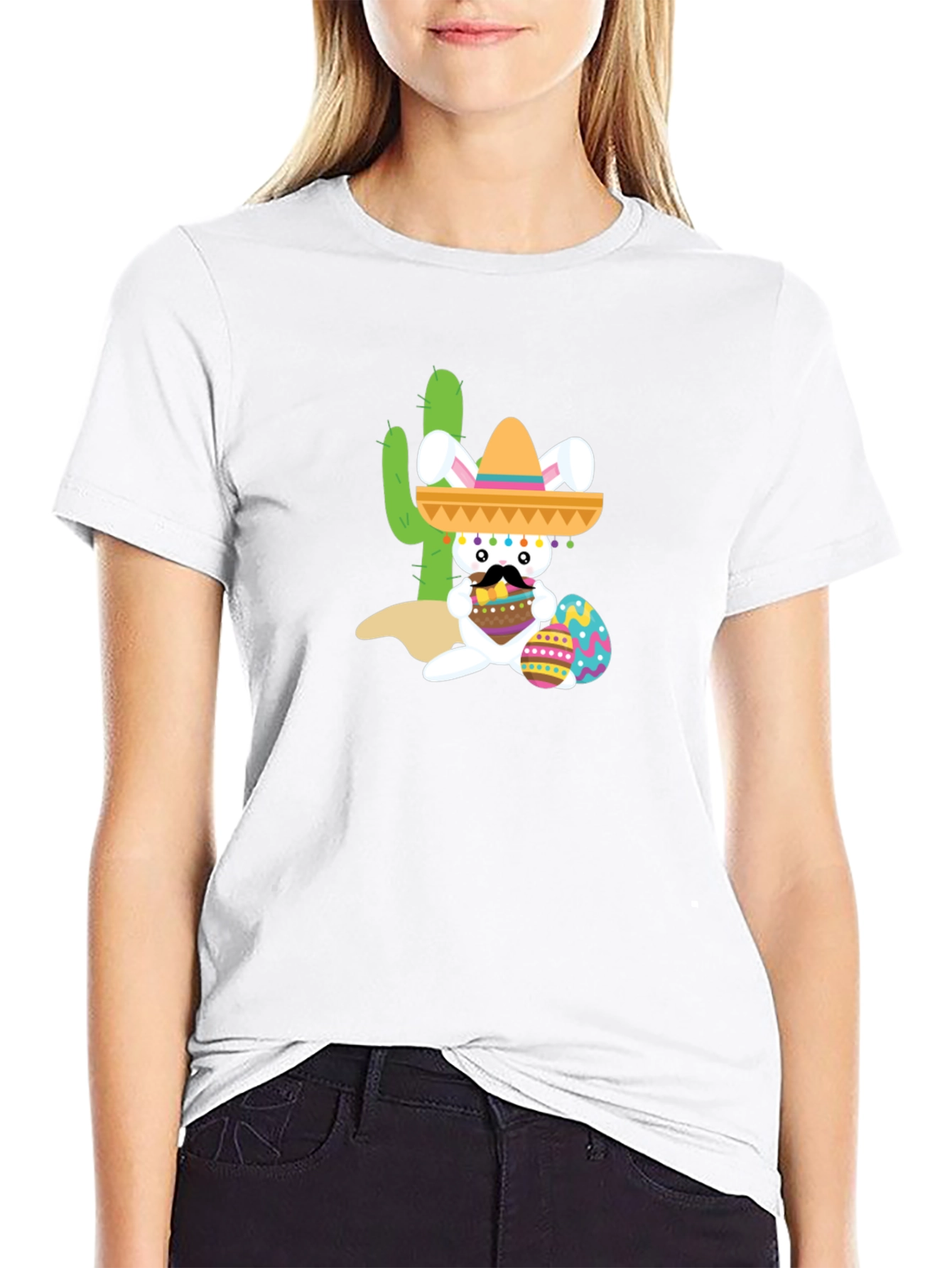 Fiesta Bunny Tee: Mexican Easter Celebration Shirt
