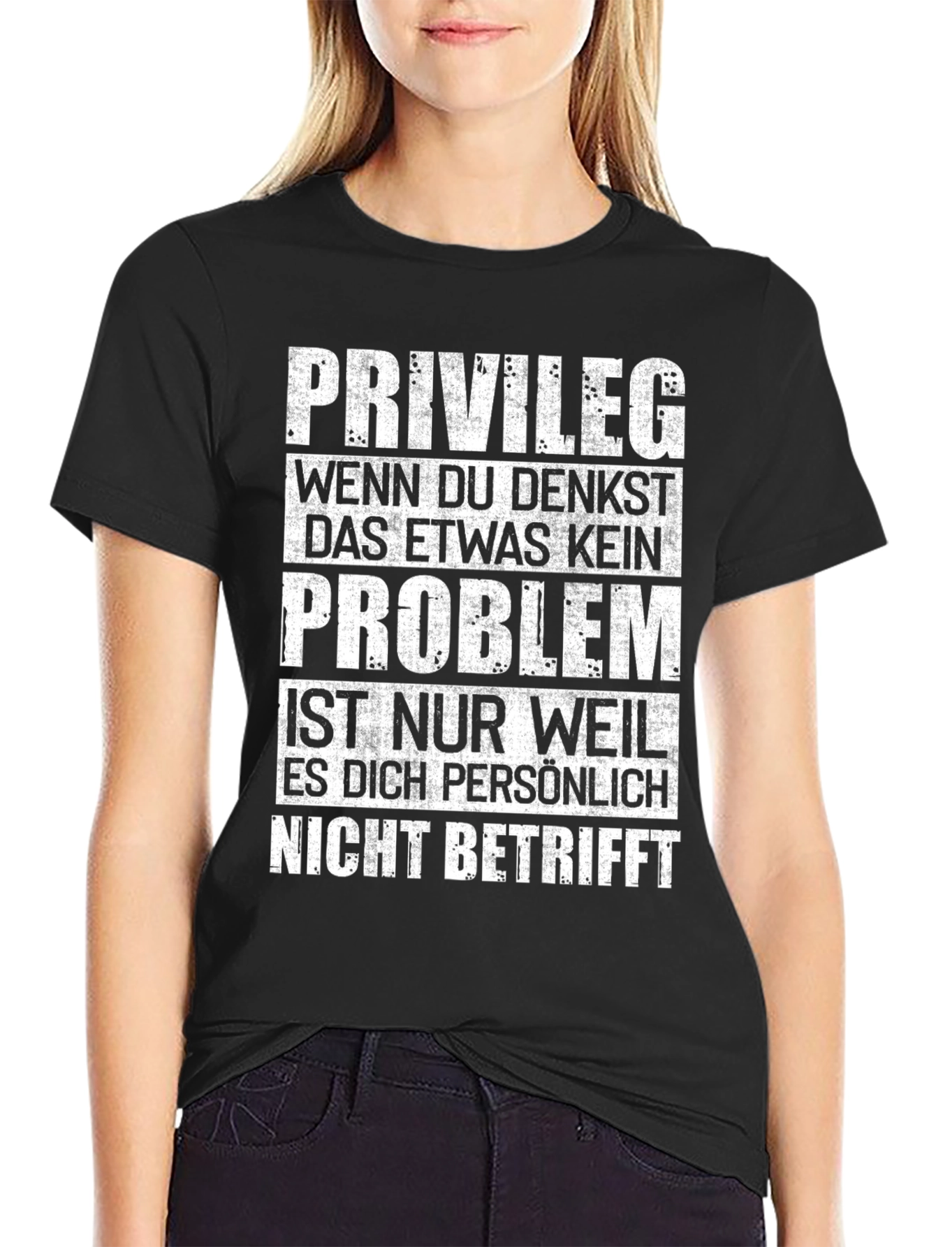 Privilege German Text Graphic Tee