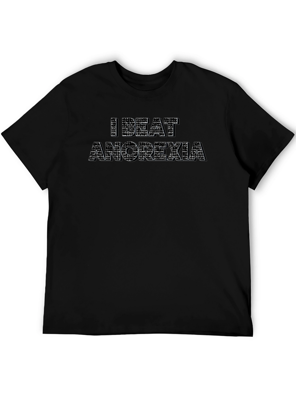 I Beat Anorexia T-Shirt - Stylish Recovery Tee