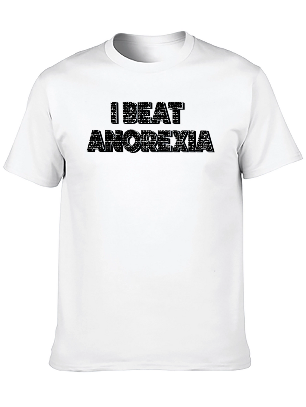I Beat Anorexia T-Shirt - Stylish Recovery Tee