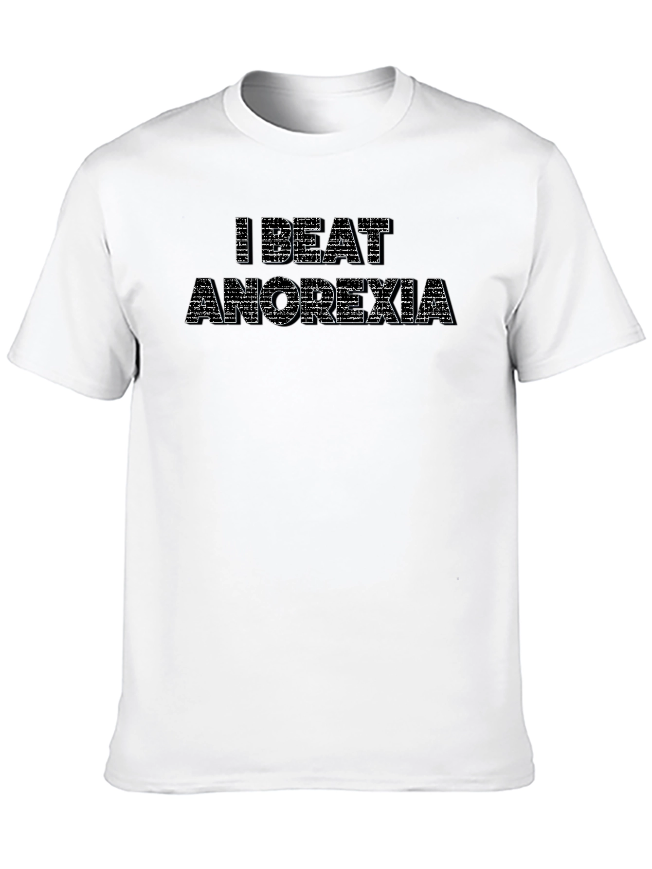 I Beat Anorexia T-Shirt - Stylish Recovery Tee