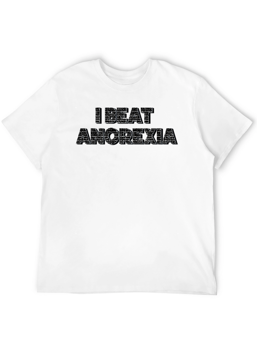 I Beat Anorexia T-Shirt - Stylish Recovery Tee
