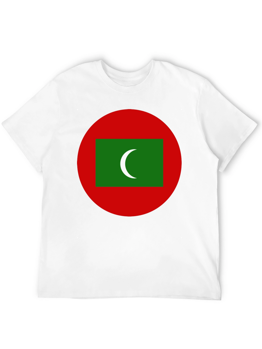 Maldives Flag T-Shirt - Black Cotton Tee