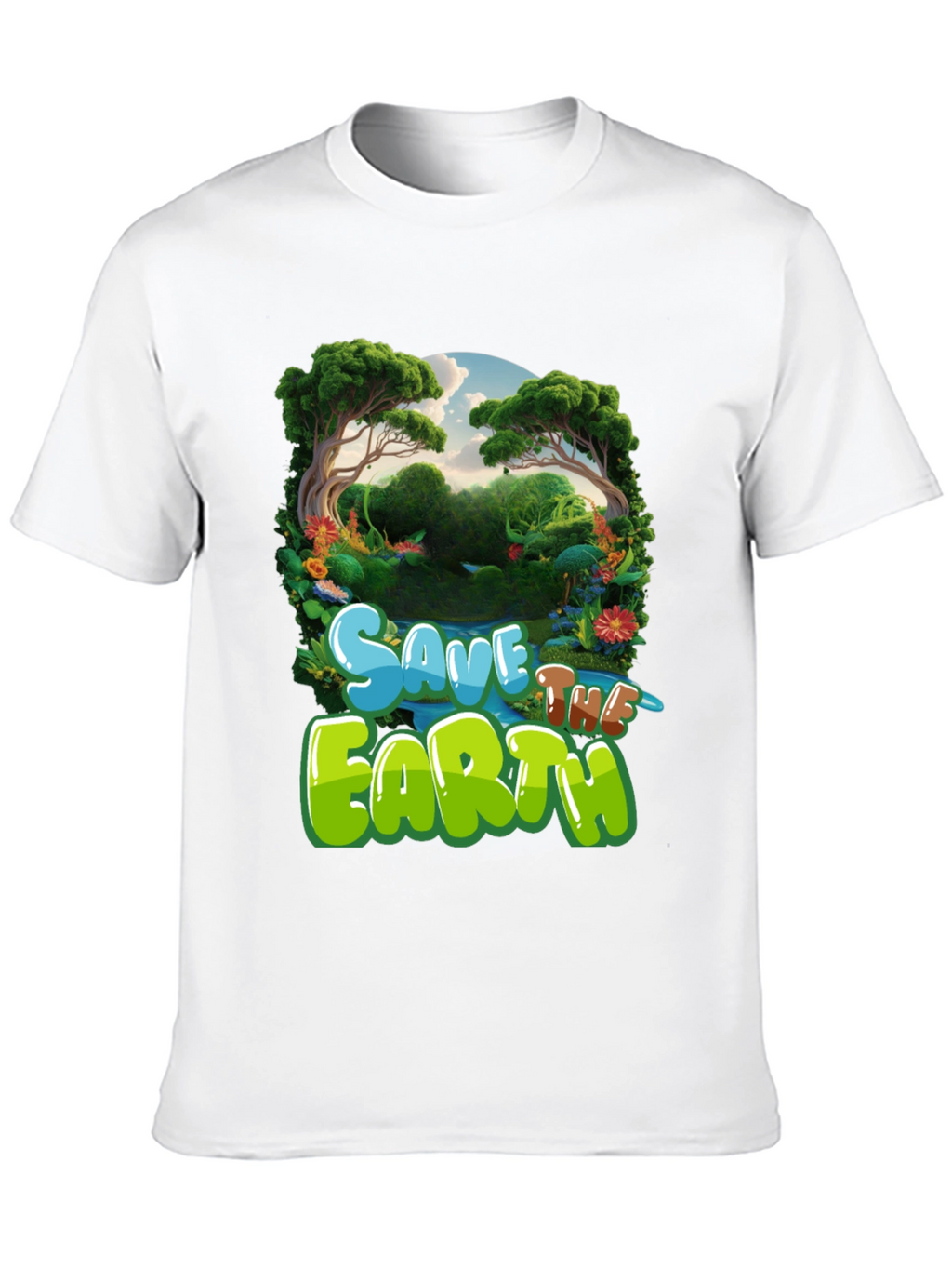 Save the Earth Graphic Tee - Eco-Friendly T-Shirt