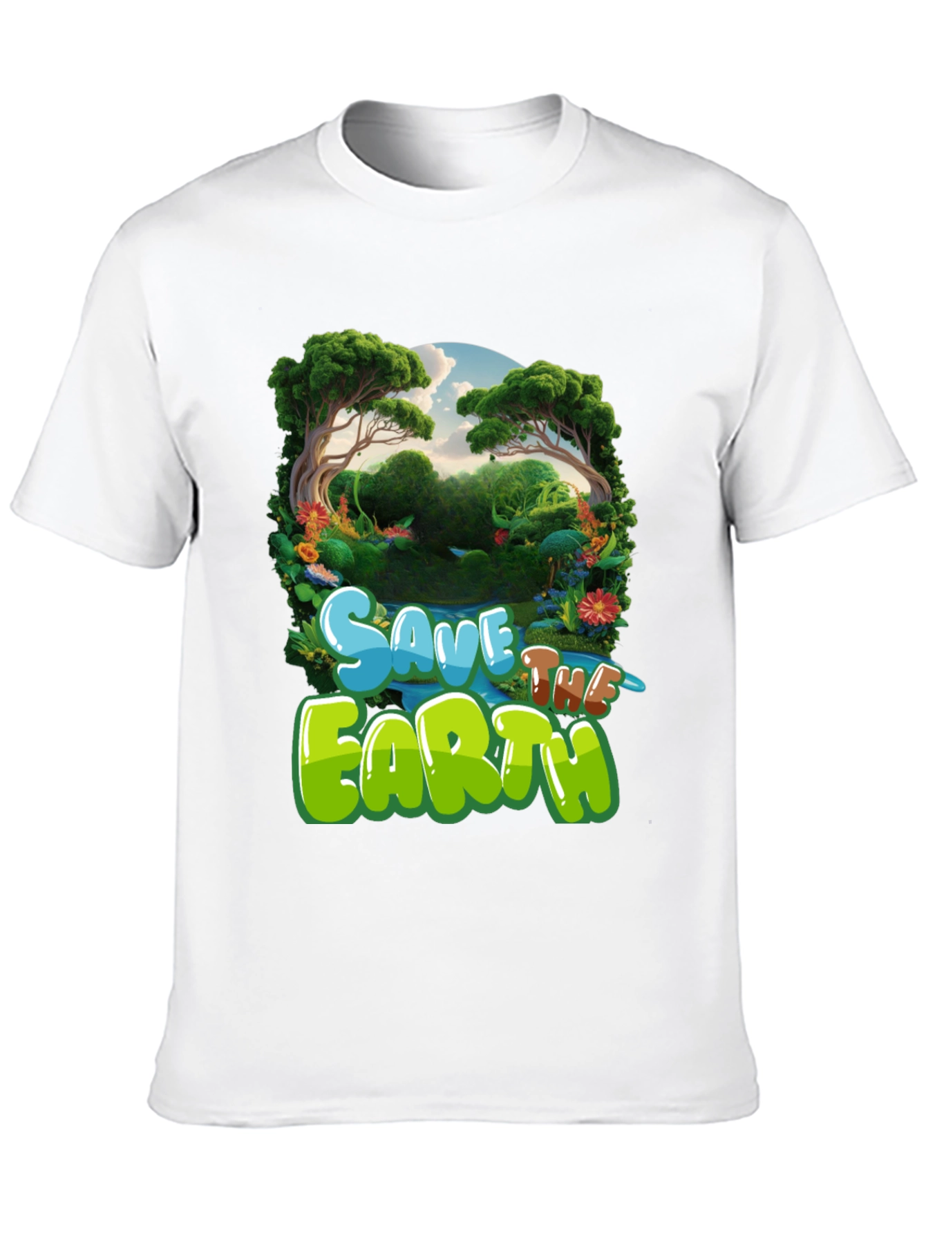 Save the Earth Graphic Tee - Eco-Friendly T-Shirt