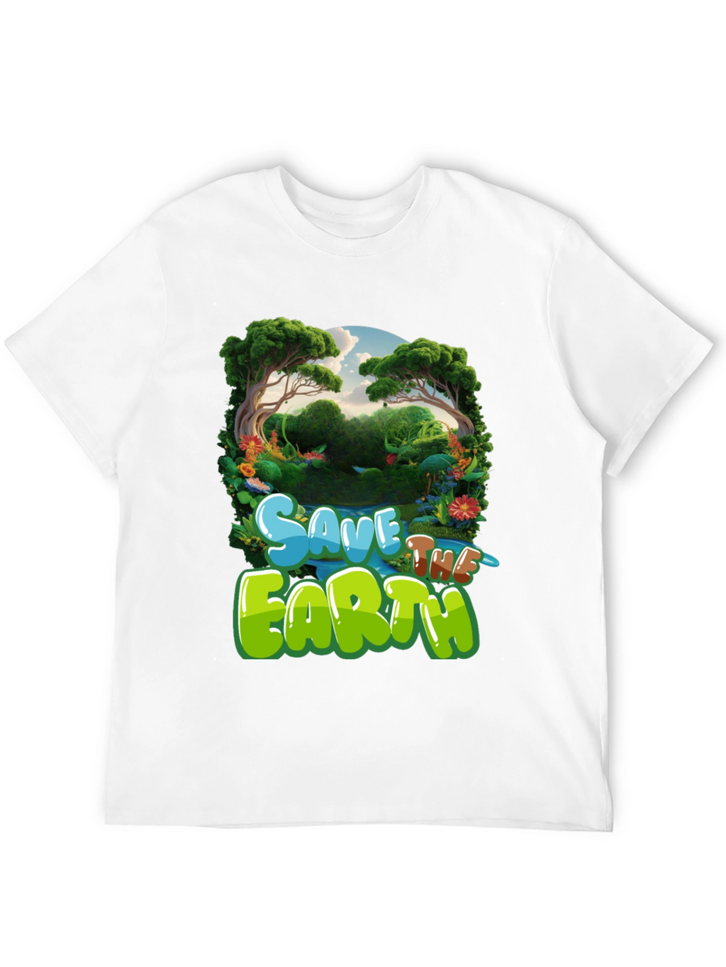 Save the Earth Graphic Tee - Eco-Friendly T-Shirt