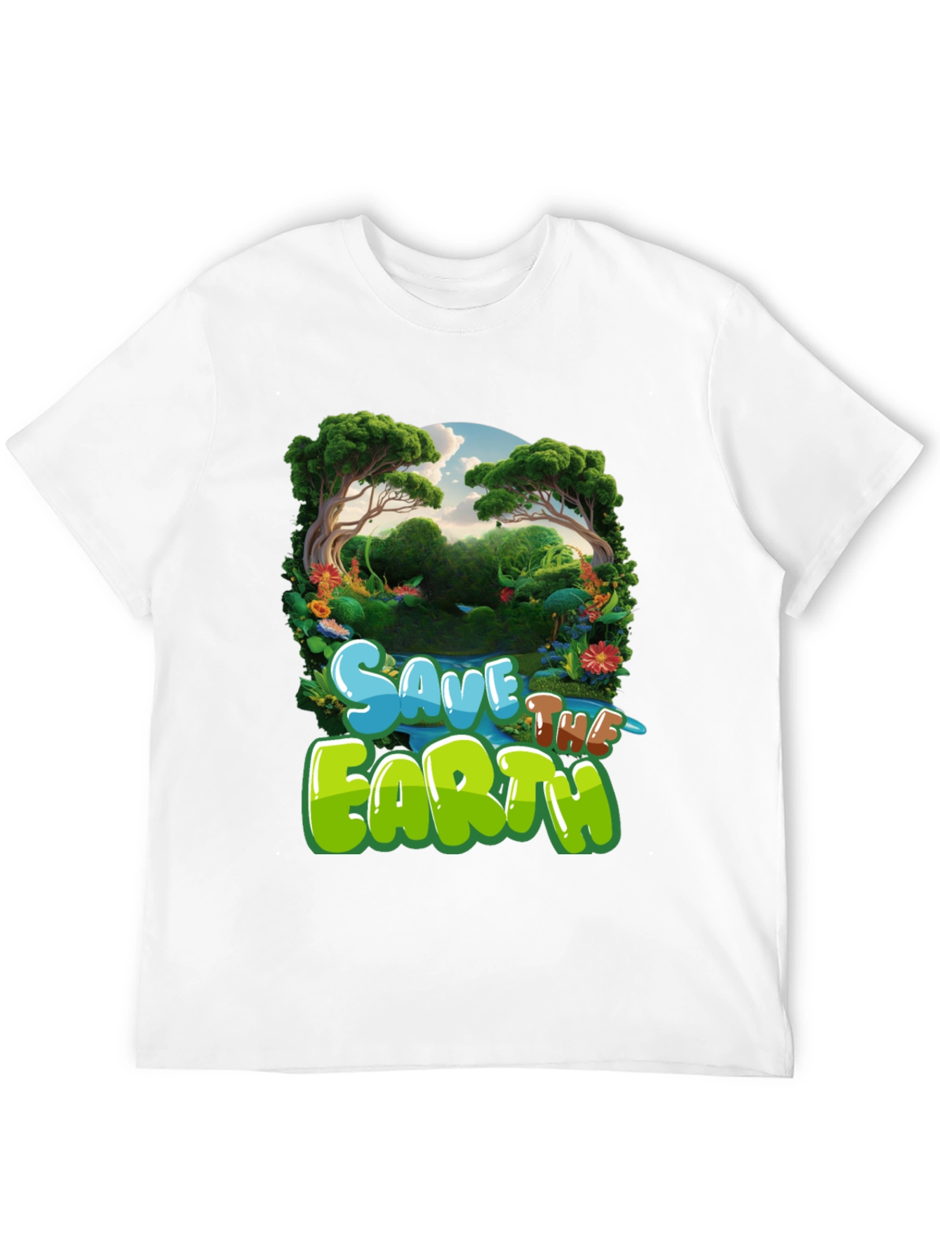 Save the Earth Graphic Tee - Eco-Friendly T-Shirt