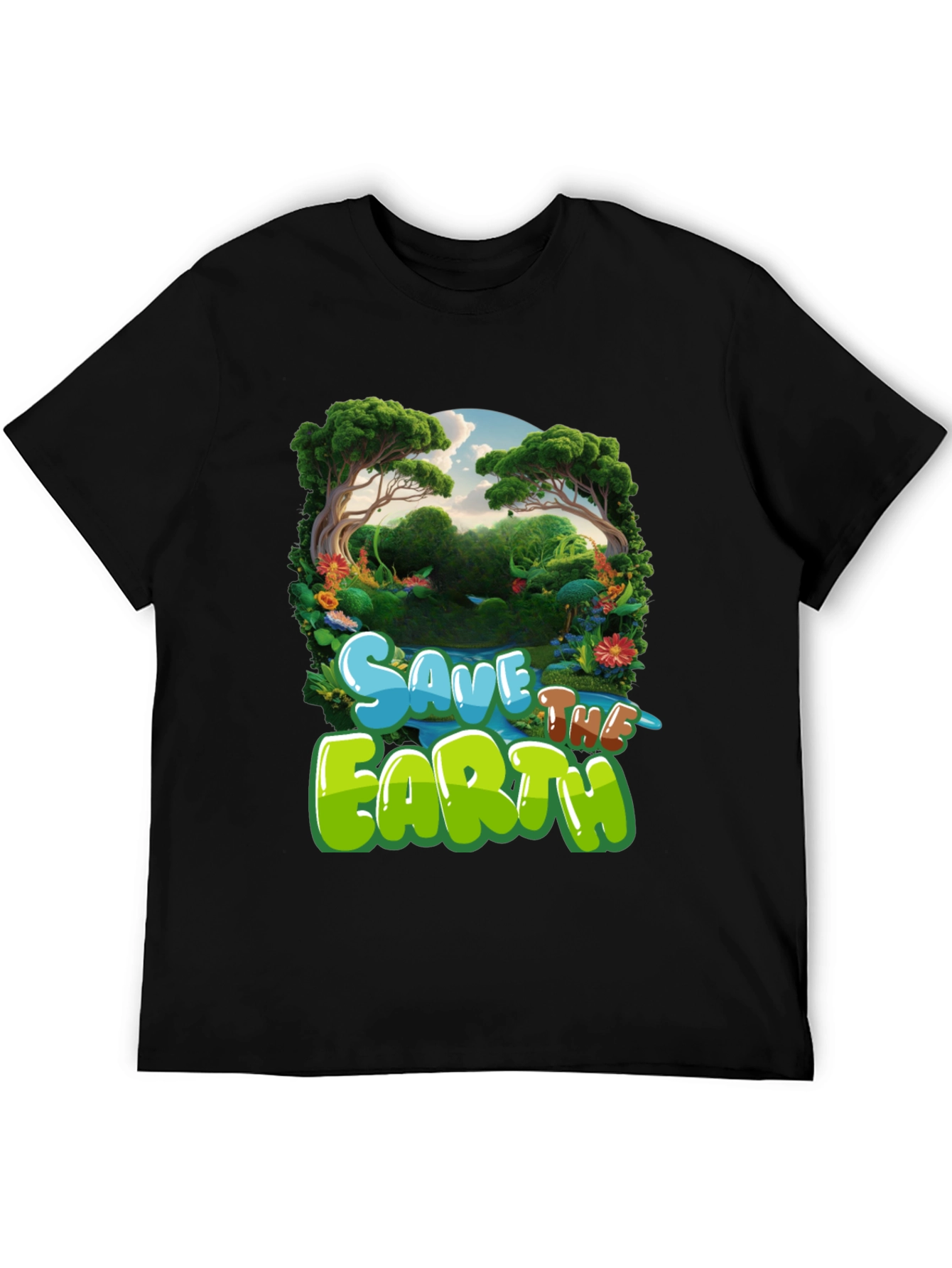 Save the Earth Graphic Tee - Eco-Friendly T-Shirt