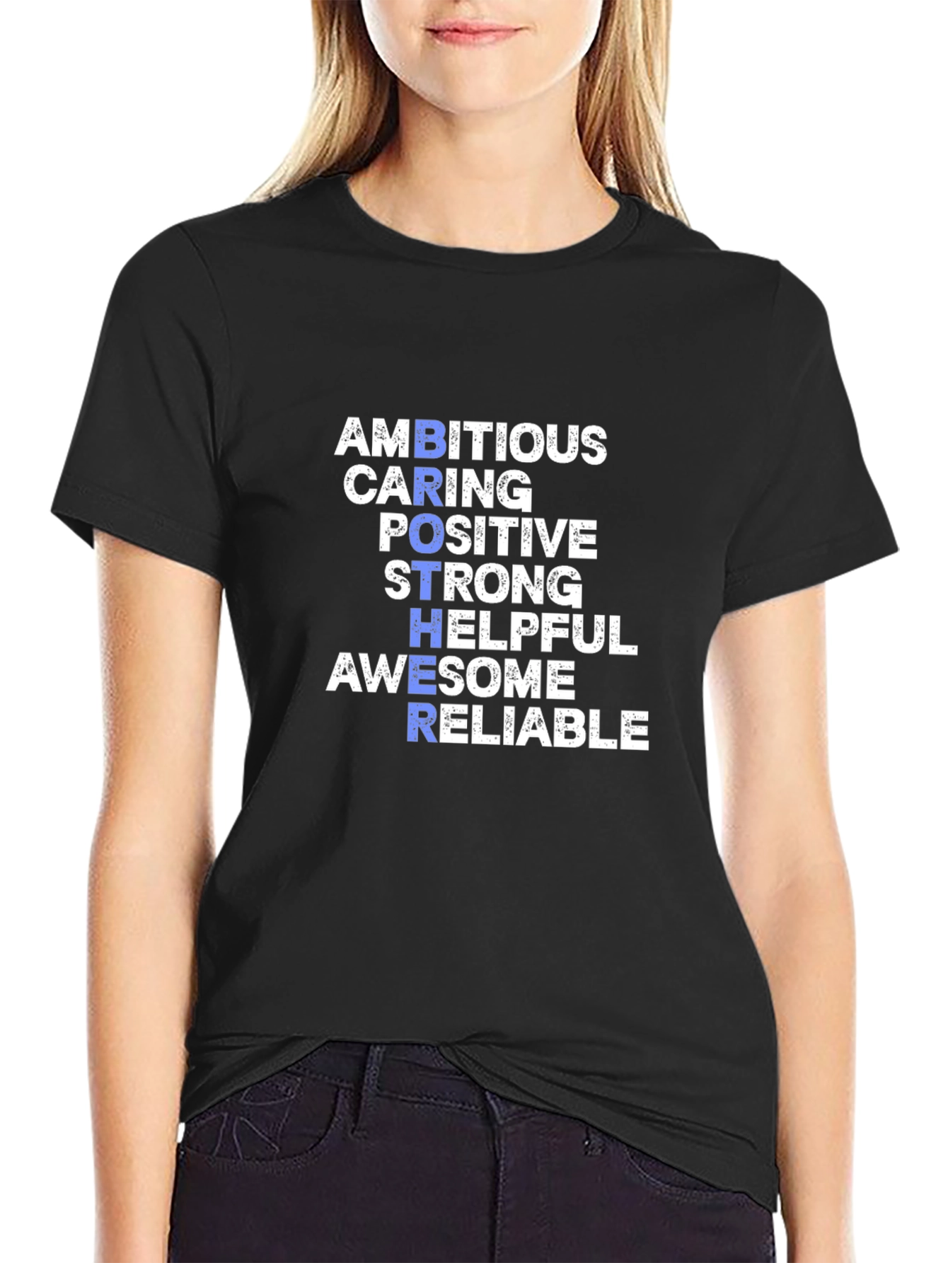 Brother Qualities Graphic T-Shirt - Ambitious Caring