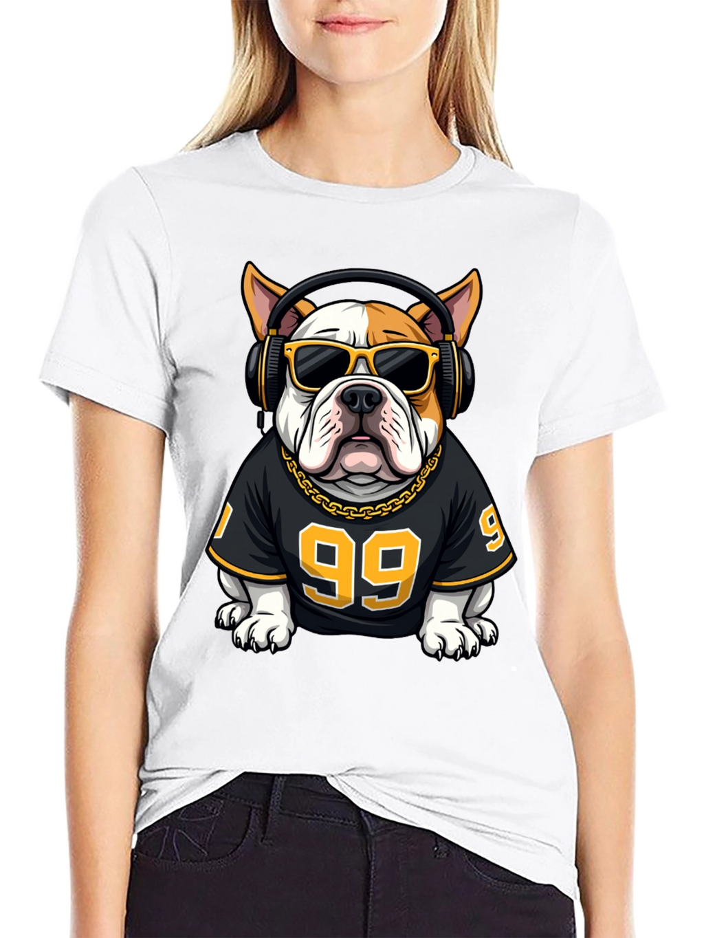 Cool Bulldog DJ Graphic Tee