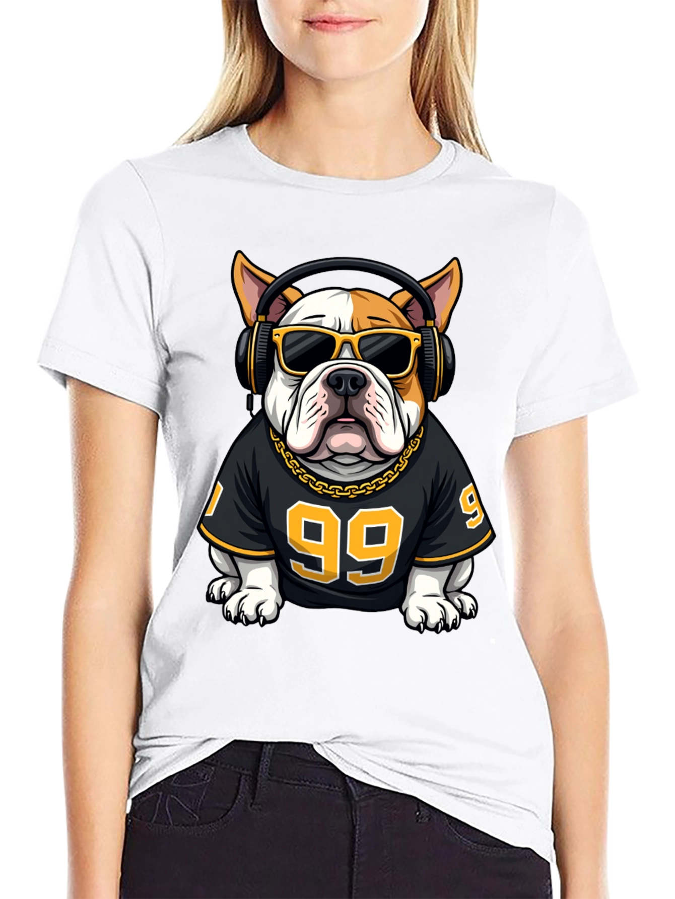 Cool Bulldog DJ Graphic Tee
