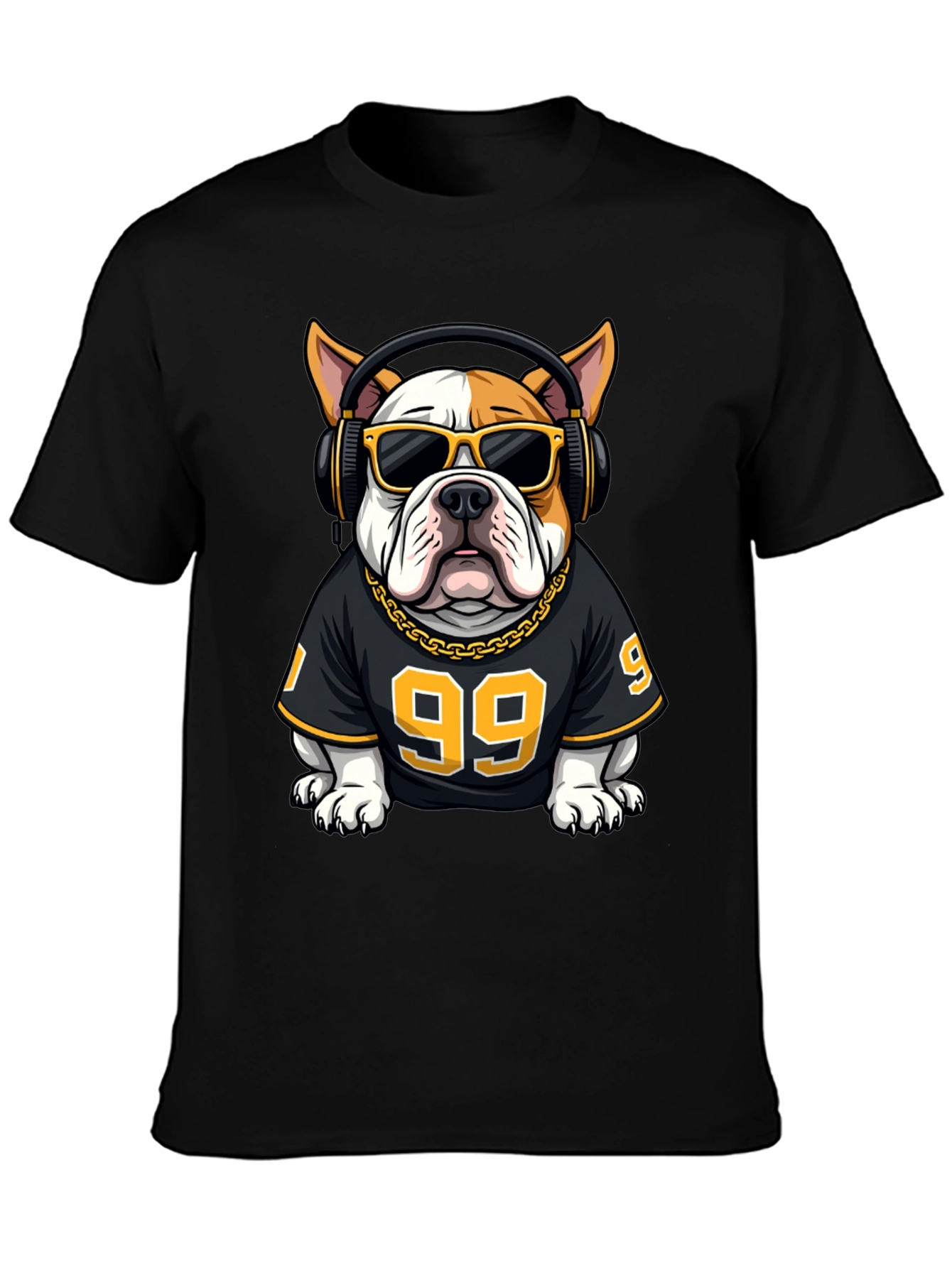 Cool Bulldog DJ Graphic Tee