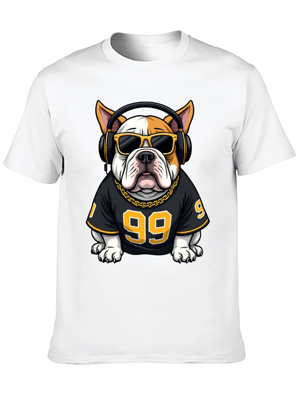 Cool Bulldog DJ Graphic Tee