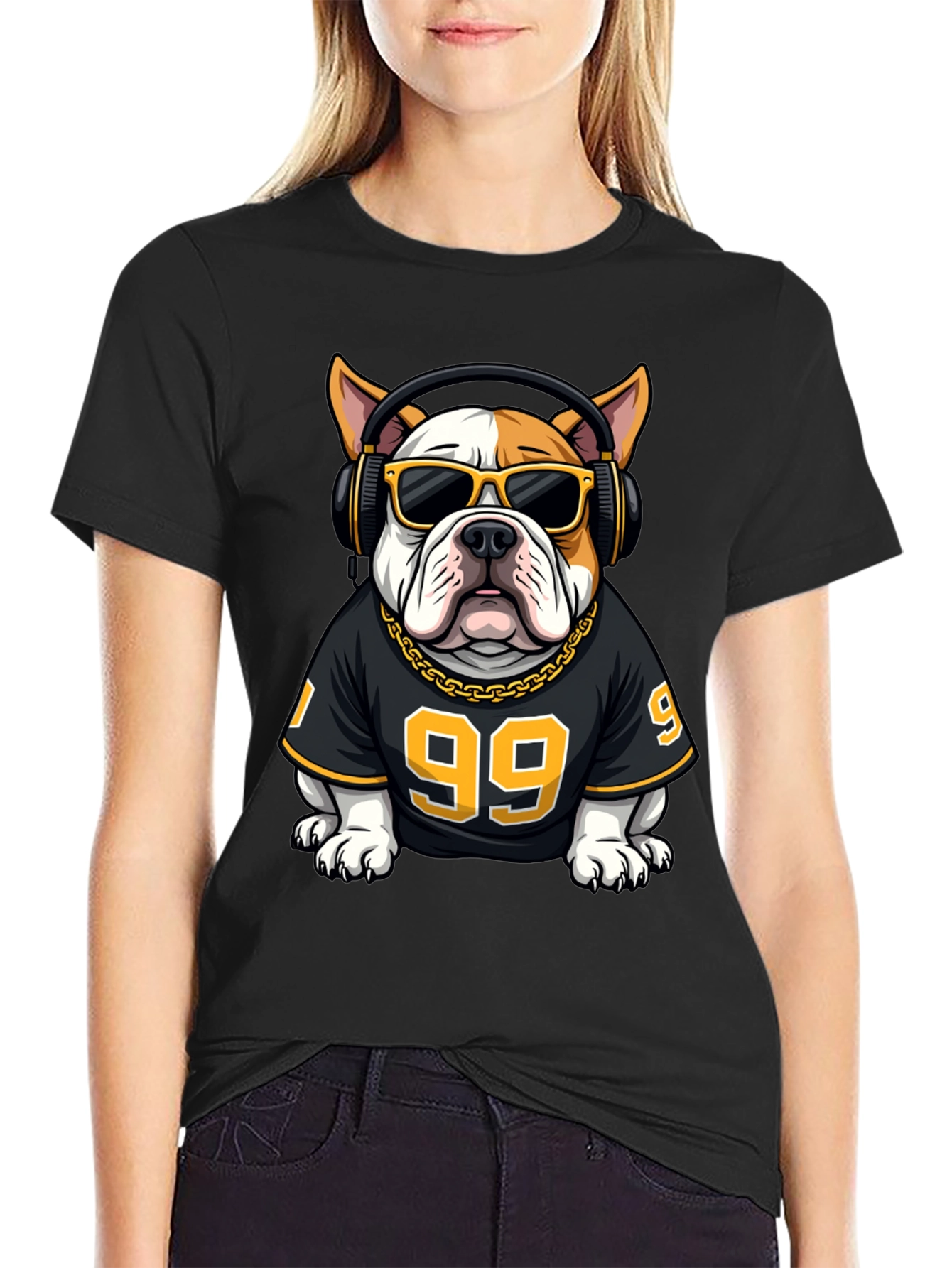 Cool Bulldog DJ Graphic Tee