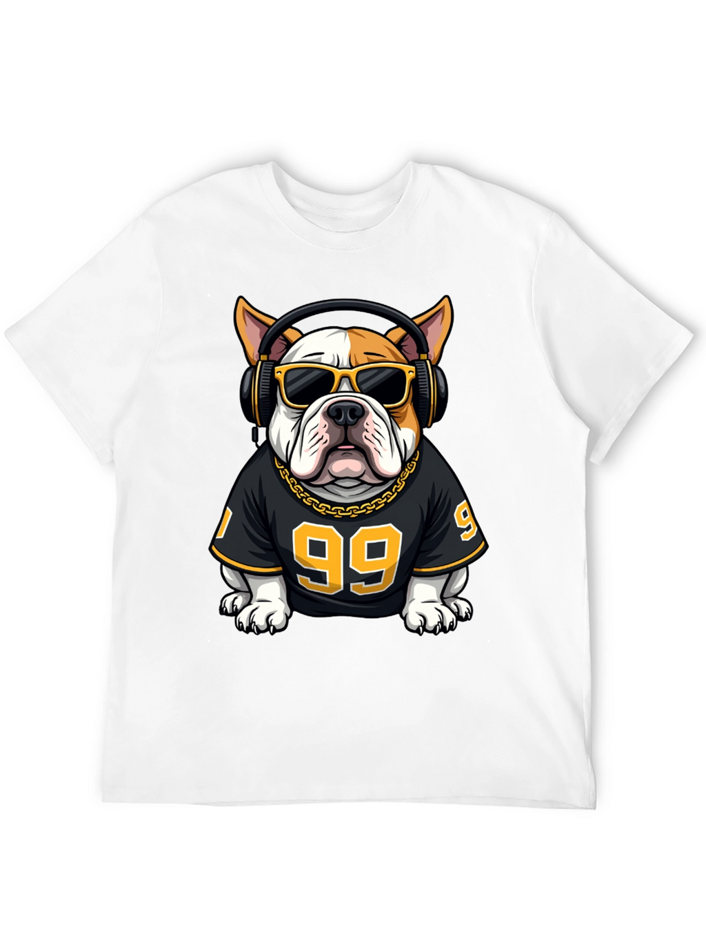Cool Bulldog DJ Graphic Tee