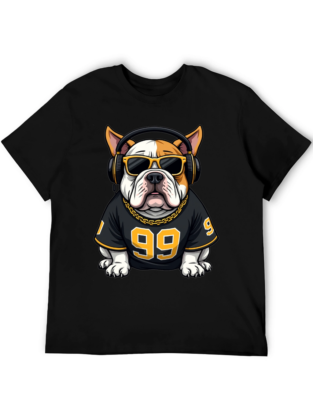 Cool Bulldog DJ Graphic Tee