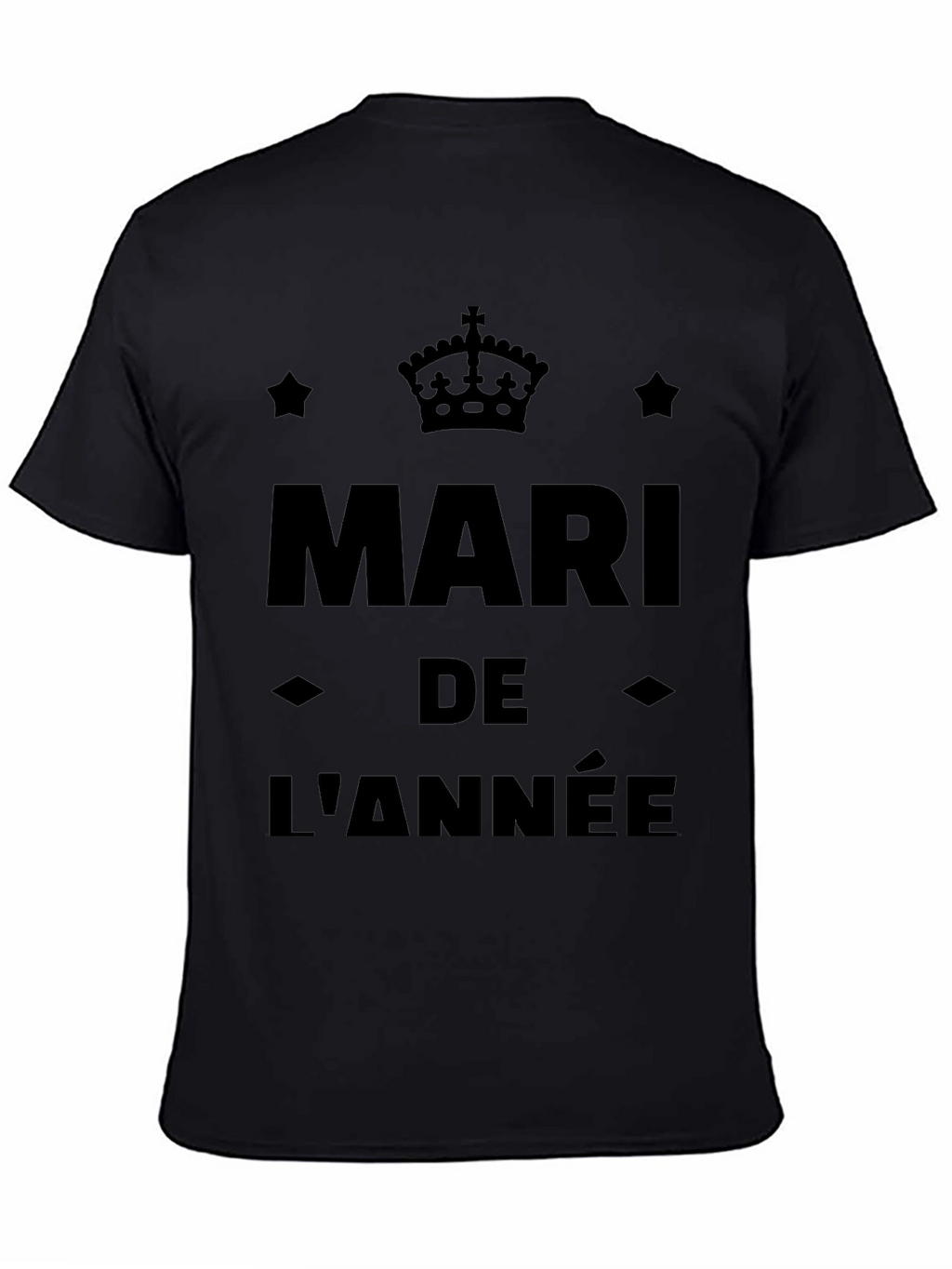 Mari de lAnnée Black Graphic Tee