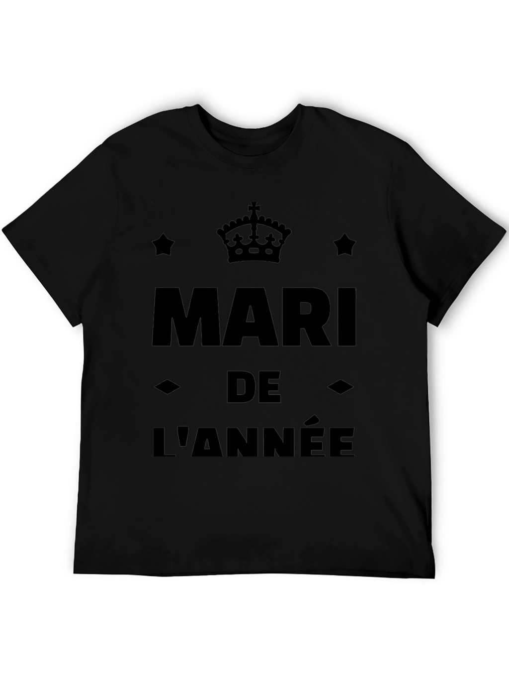 Mari de lAnnée Black Graphic Tee