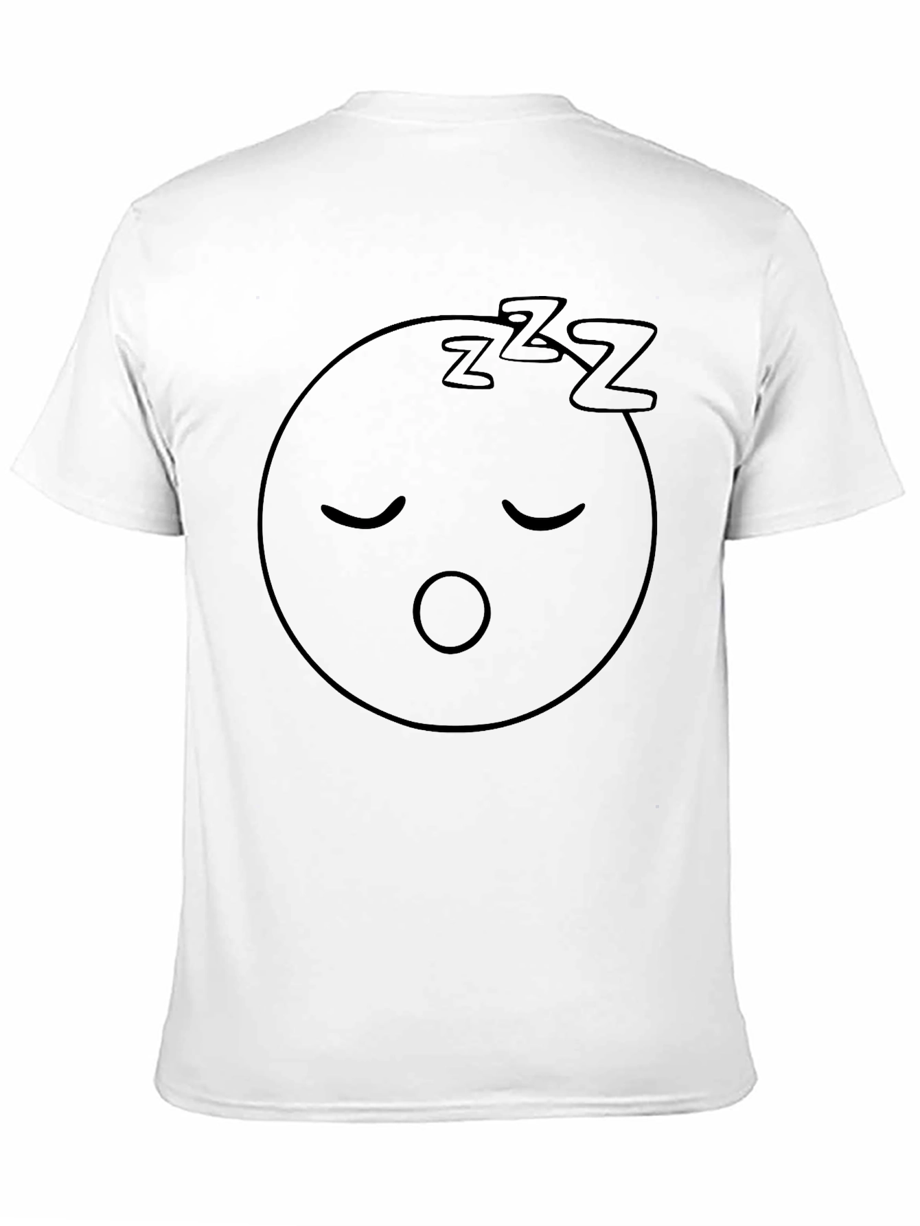 Sleepy Face Graphic Tee - Relaxed Fit