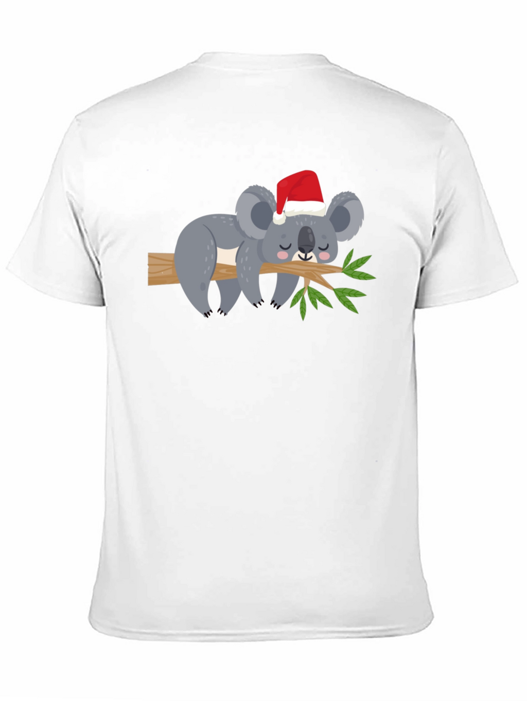 Koala in Santa Hat Graphic Tee - Holiday Cheer