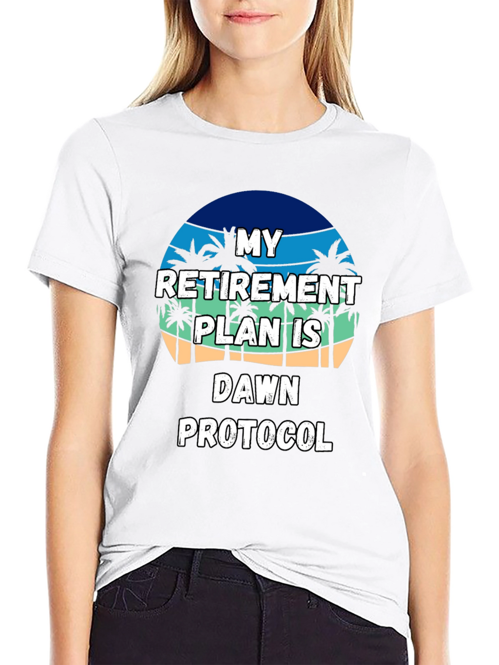 Retirement Plan T-Shirt: Dawn Protocol Beach Vibes