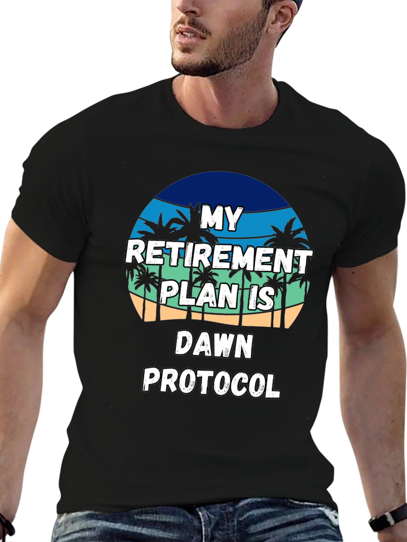 Retirement Plan T-Shirt: Dawn Protocol Beach Vibes
