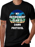 Retirement Plan T-Shirt: Dawn Protocol Beach Vibes