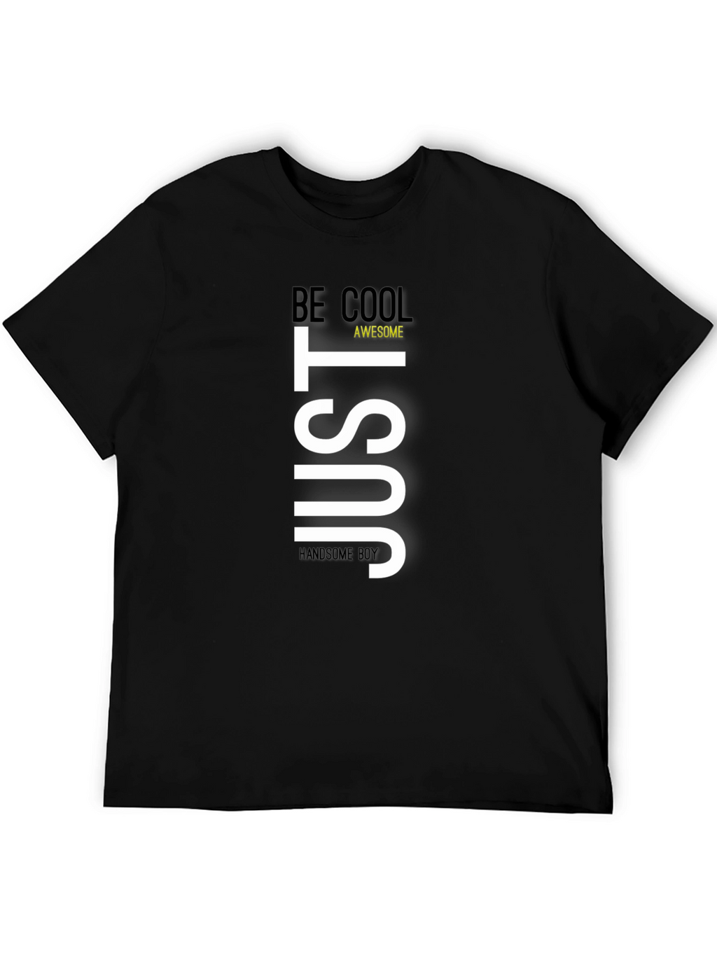 Just Be Cool Graphic Tee - Mens Black T-Shirt