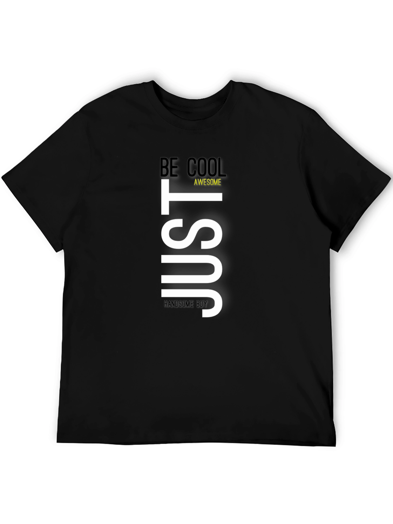 Just Be Cool Graphic Tee - Mens Black T-Shirt