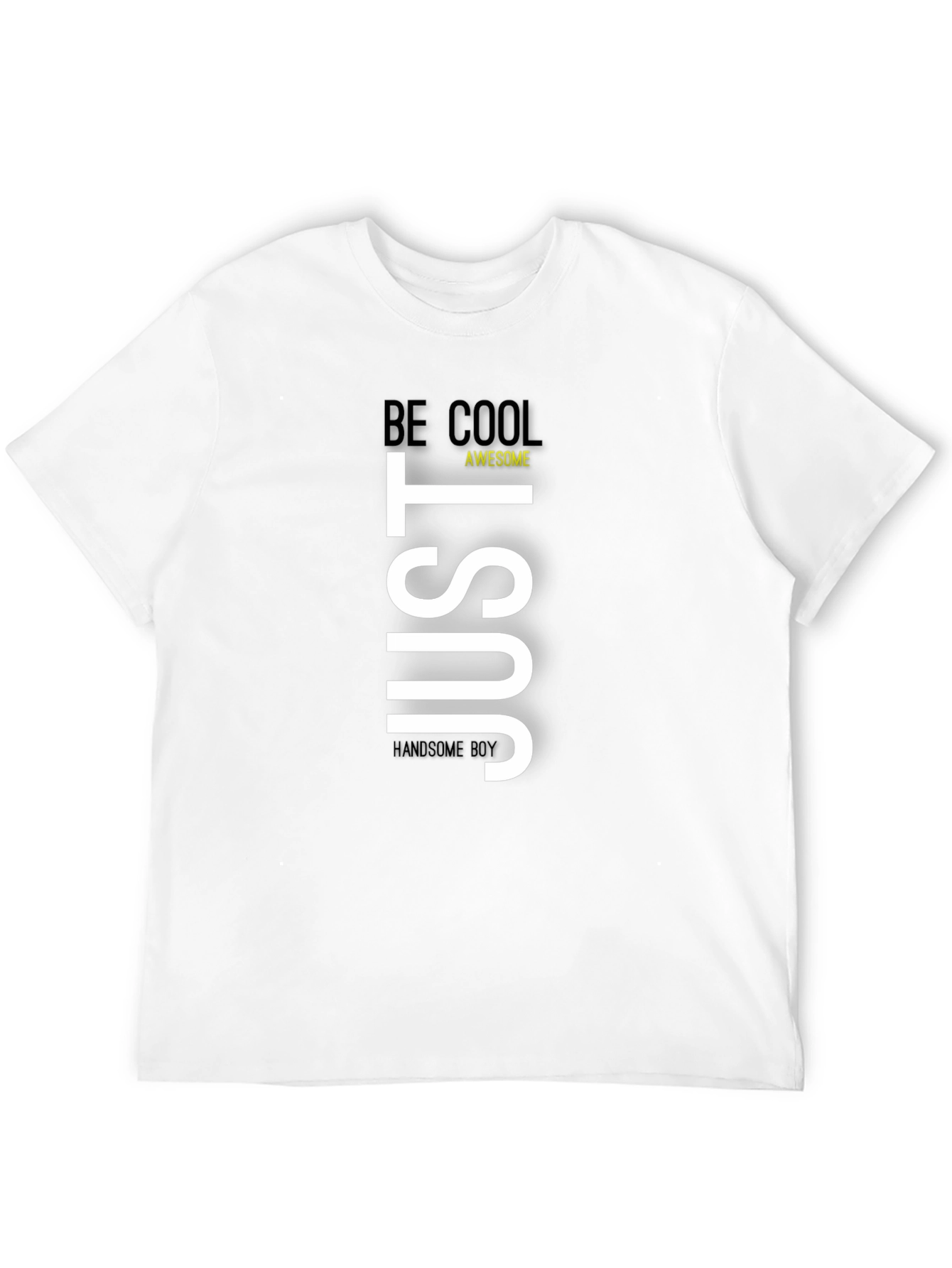 Just Be Cool Graphic Tee - Mens Black T-Shirt