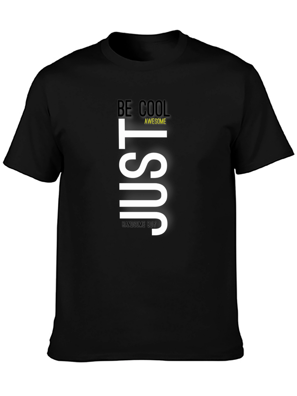 Just Be Cool Graphic Tee - Mens Black T-Shirt