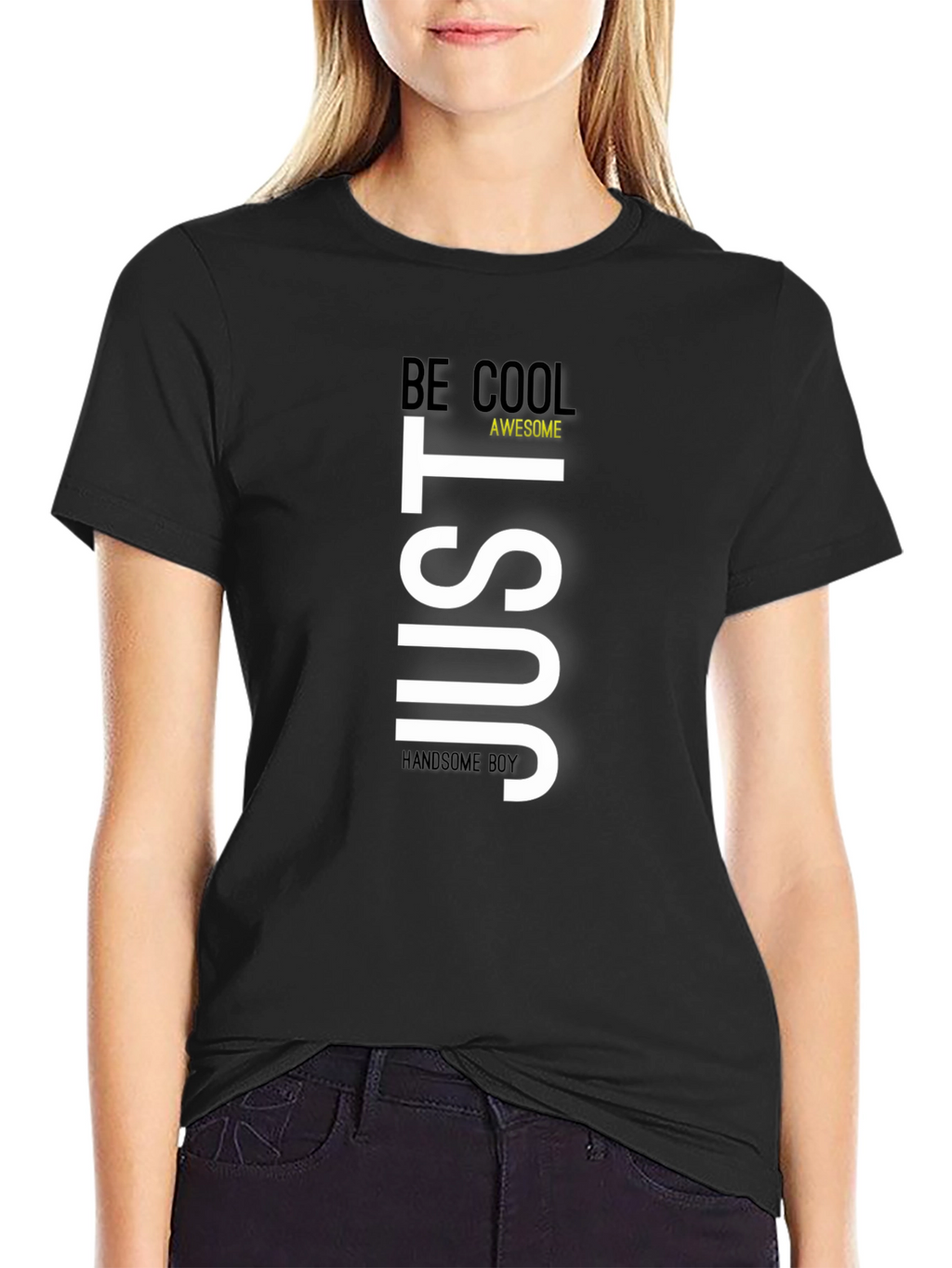 Just Be Cool Graphic Tee - Mens Black T-Shirt