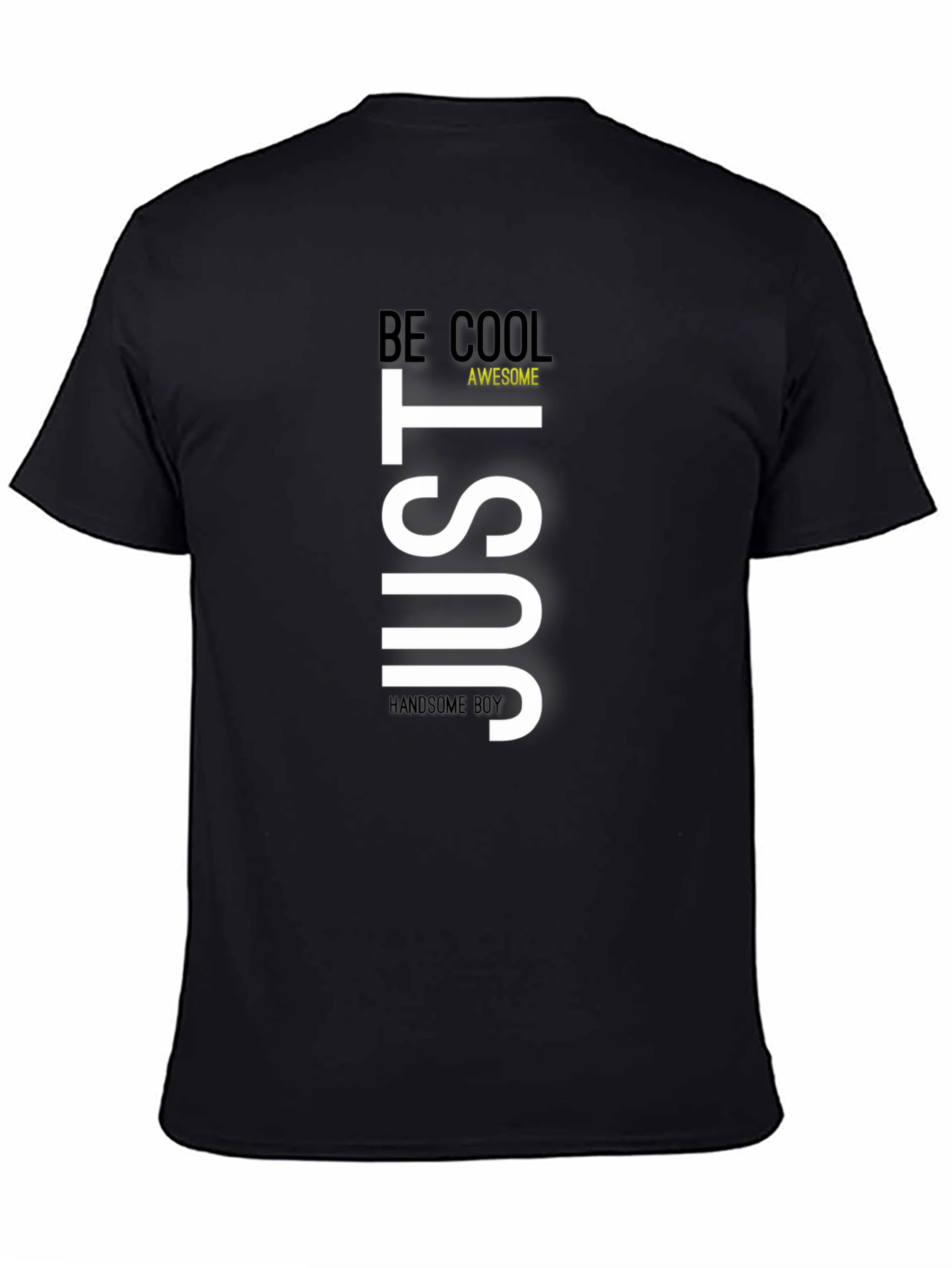 Just Be Cool Graphic Tee - Mens Black T-Shirt