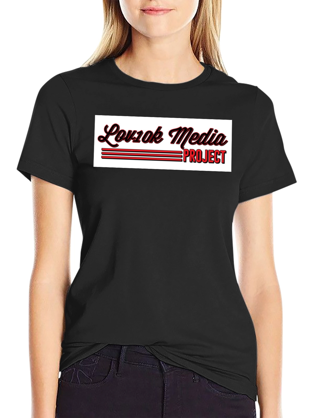 Lov1ok Media Project Black T-Shirt