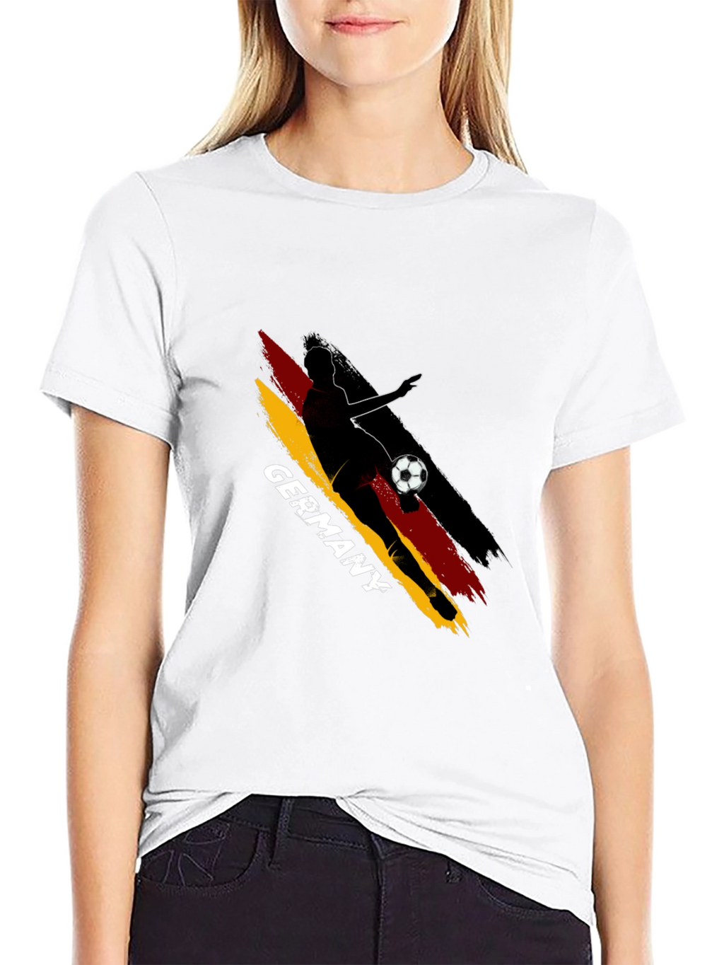 Germany Soccer T-Shirt - Black Graphic Tee