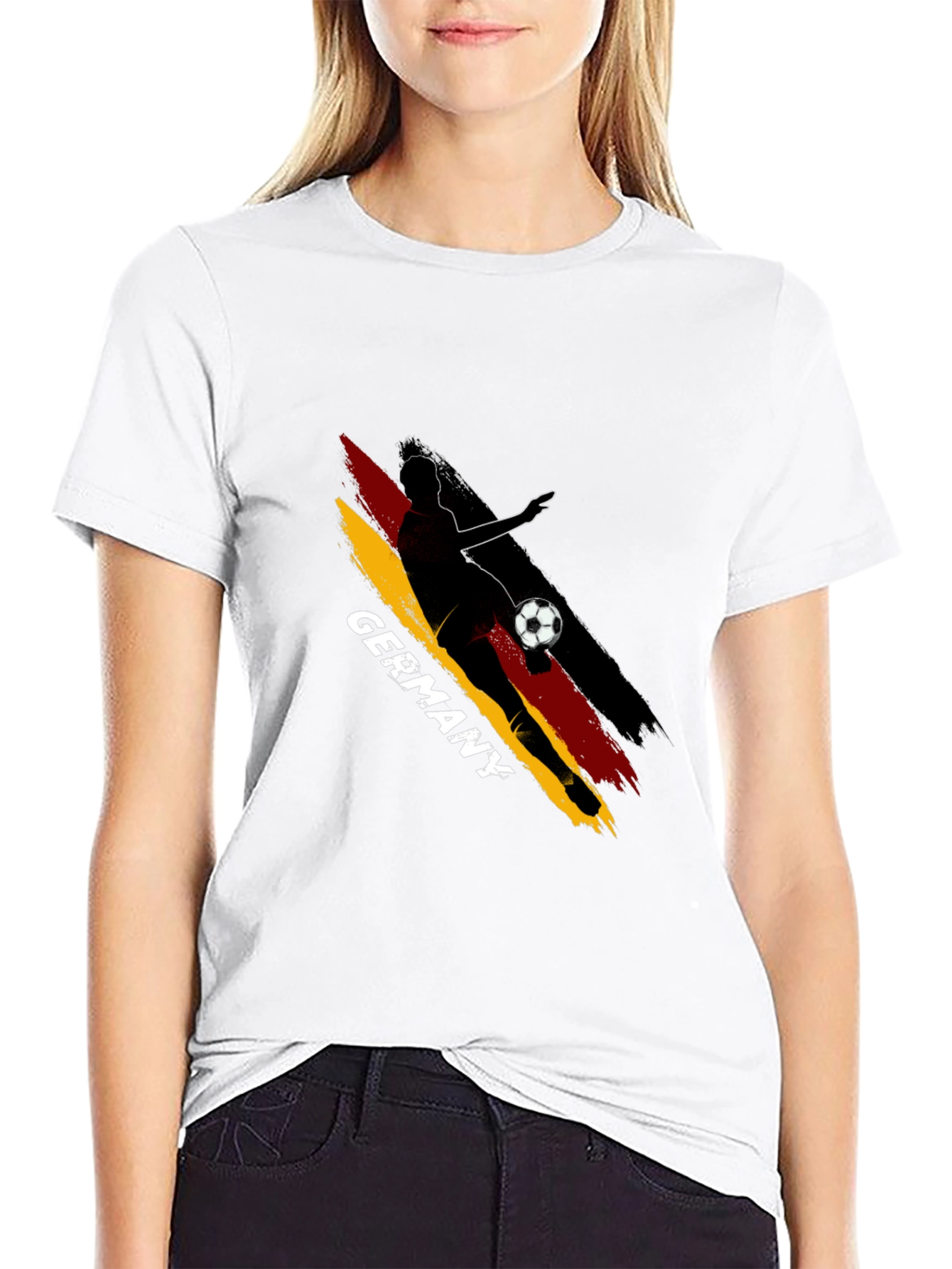 Germany Soccer T-Shirt - Black Graphic Tee