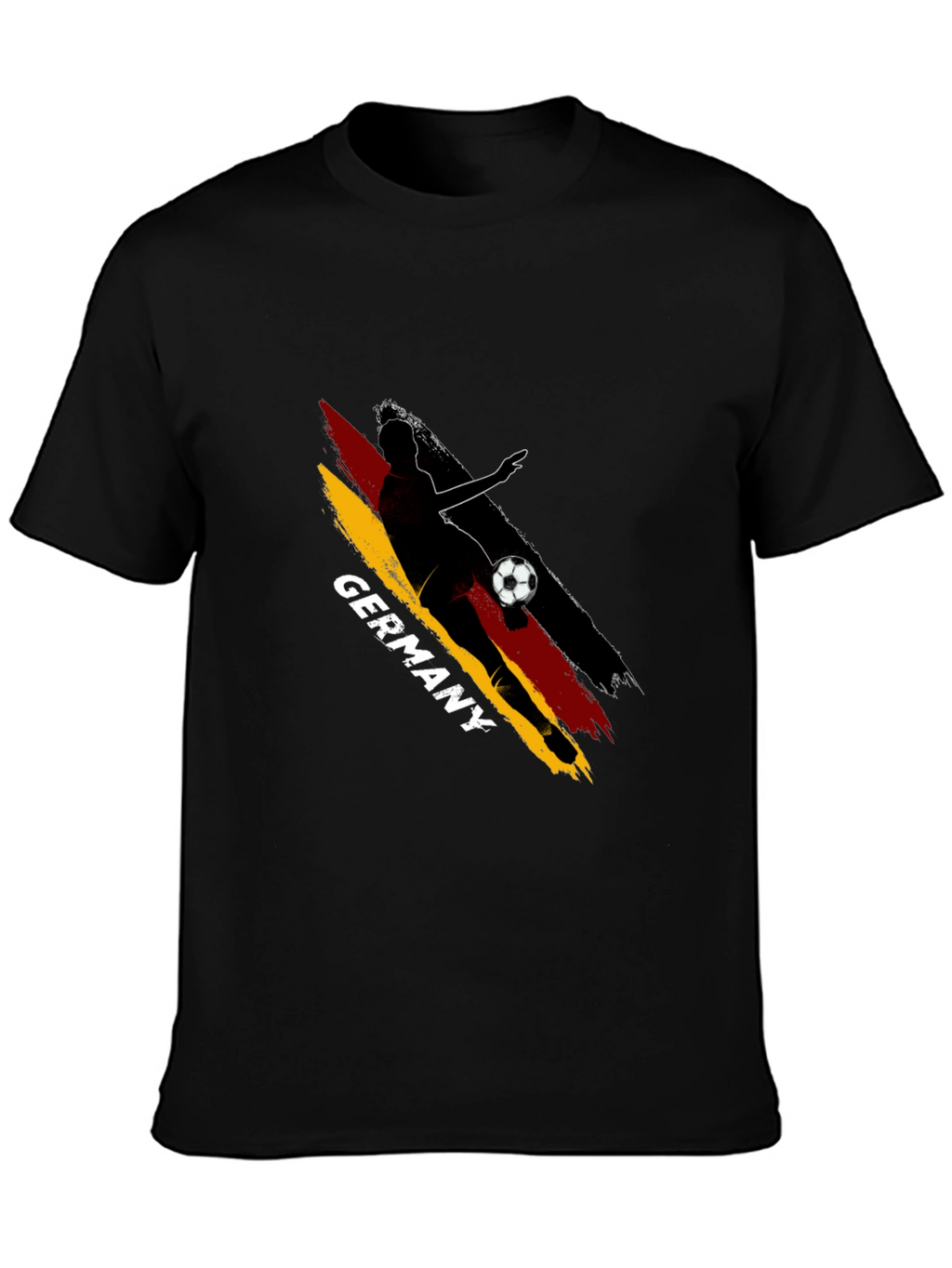 Germany Soccer T-Shirt - Black Graphic Tee