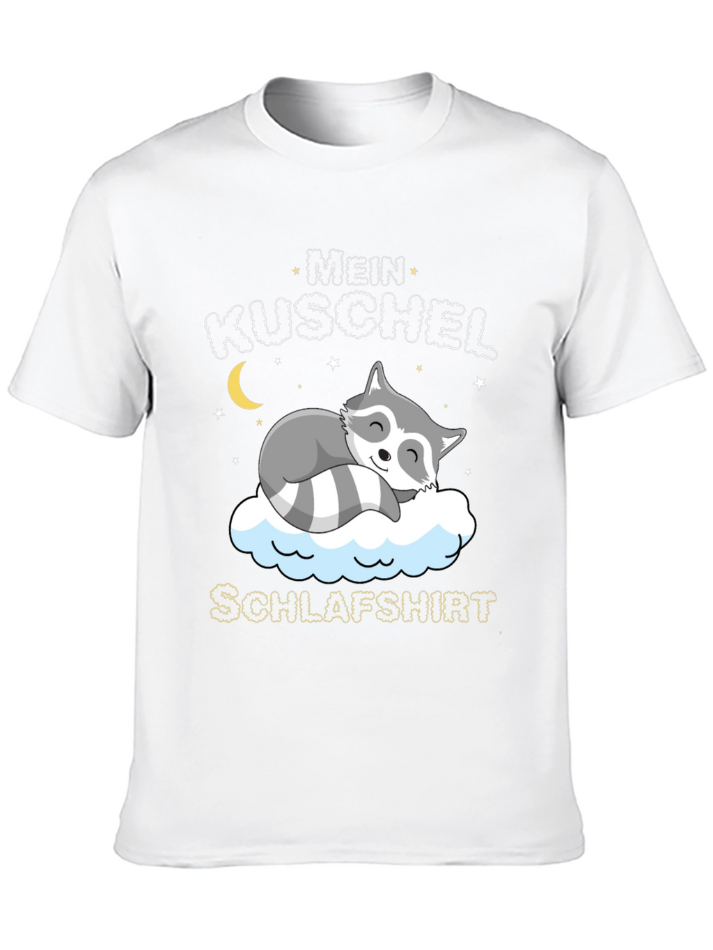 Cute Raccoon Mein Kuschel Schlafshirt Graphic Tee