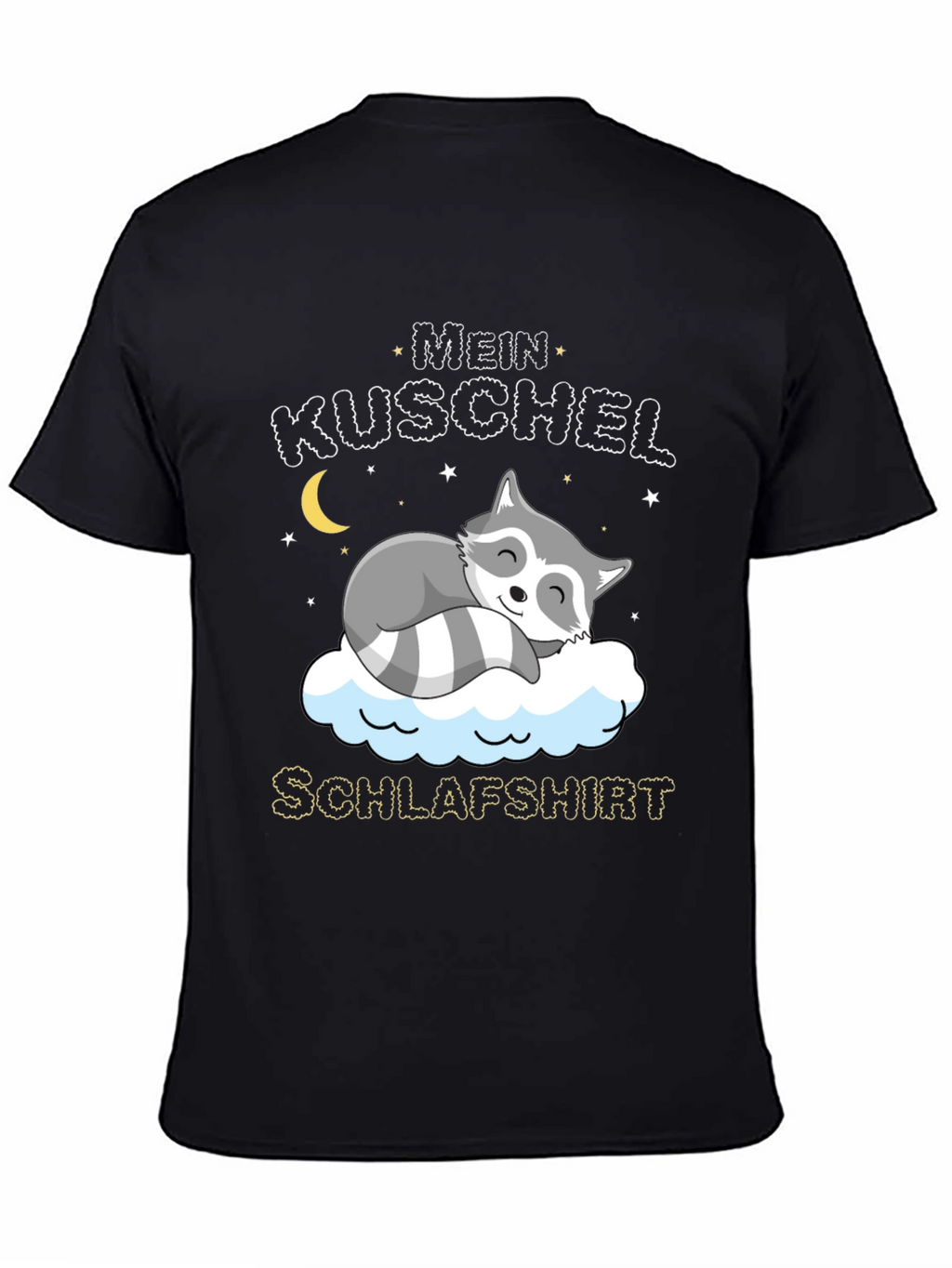 Cute Raccoon Mein Kuschel Schlafshirt Graphic Tee