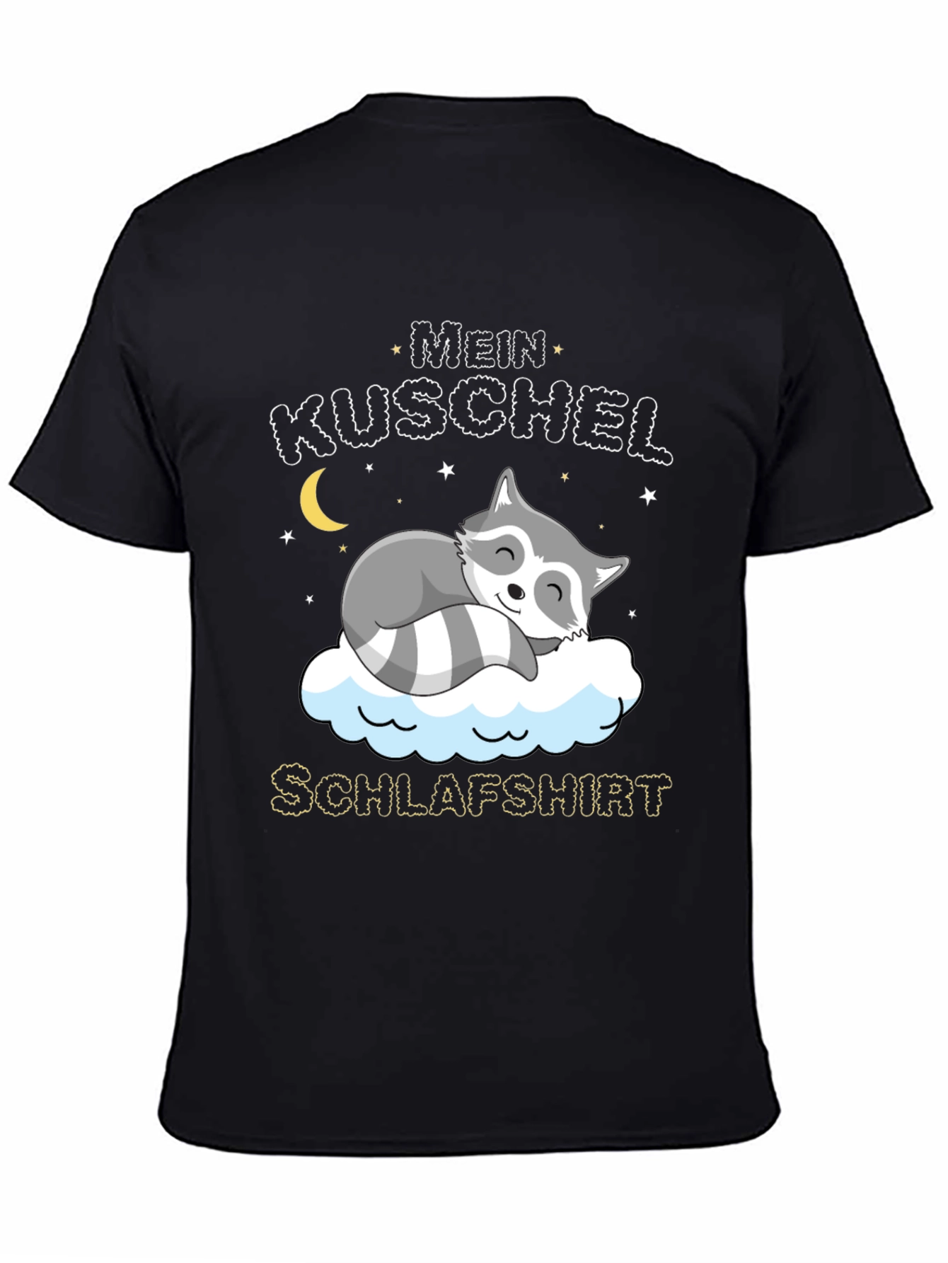 Cute Raccoon Mein Kuschel Schlafshirt Graphic Tee