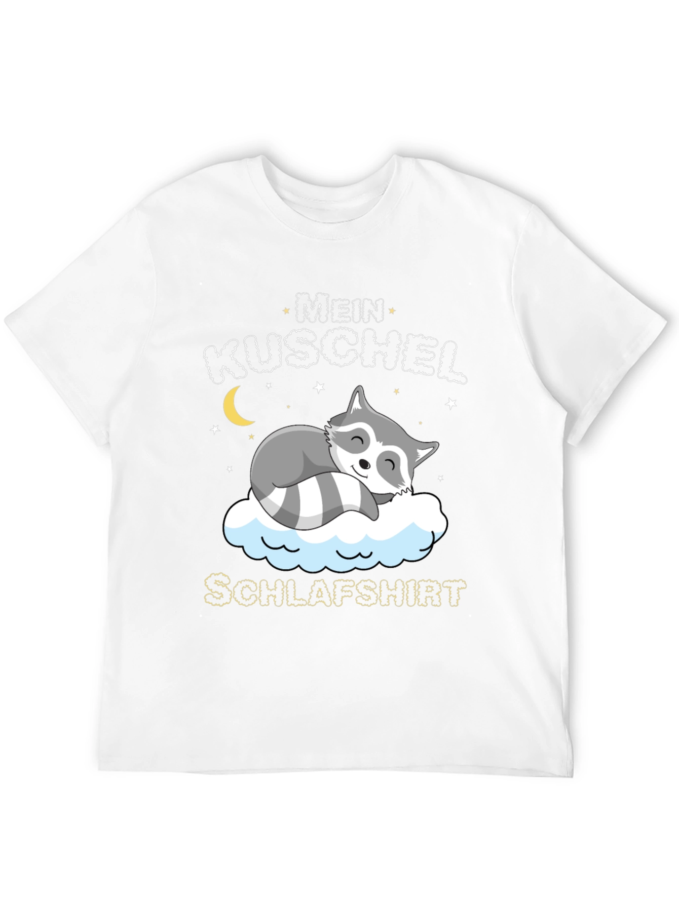 Cute Raccoon Mein Kuschel Schlafshirt Graphic Tee