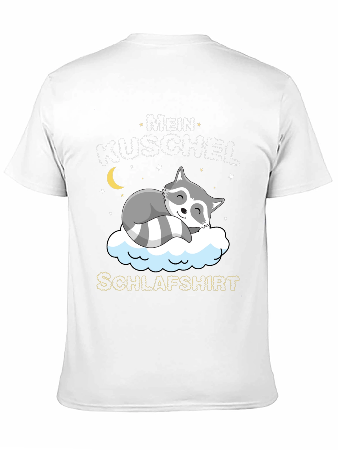 Cute Raccoon Mein Kuschel Schlafshirt Graphic Tee