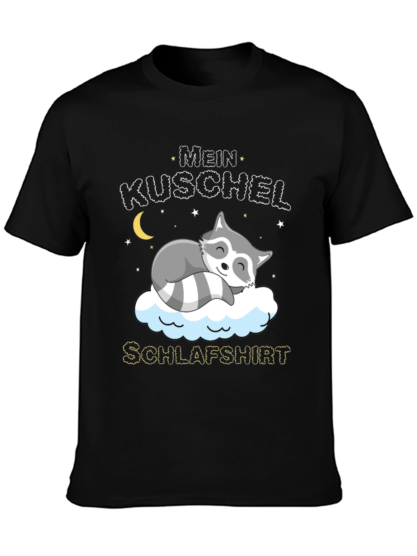 Cute Raccoon Mein Kuschel Schlafshirt Graphic Tee