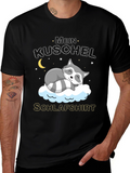 Cute Raccoon Mein Kuschel Schlafshirt Graphic Tee