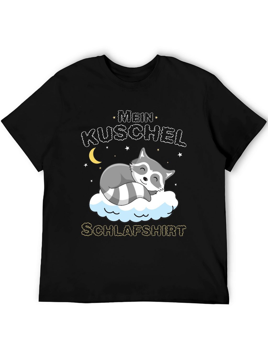 Cute Raccoon Mein Kuschel Schlafshirt Graphic Tee