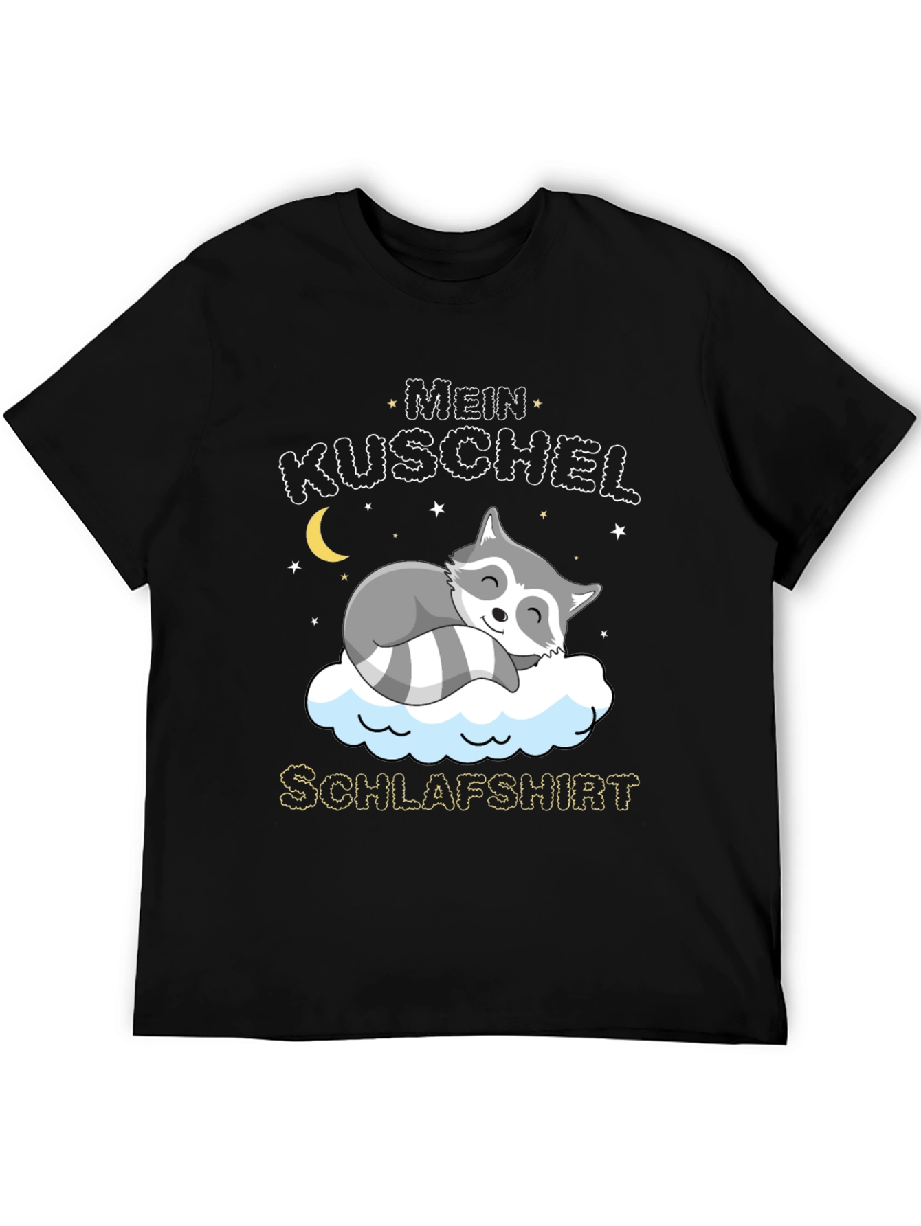 Cute Raccoon Mein Kuschel Schlafshirt Graphic Tee
